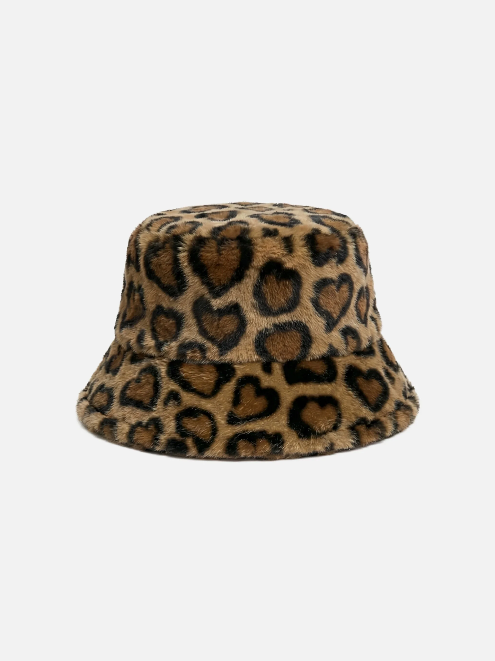 Cappello bucket in pelliccia sintetica con stampa animalier - Image 2