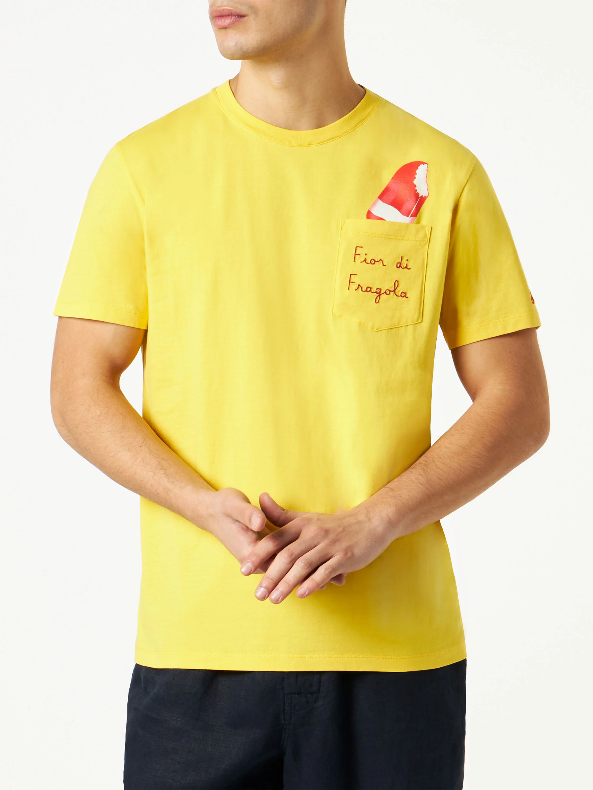 T-shirt Fior di Fragola in cotone con ricamo| ALGIDA® EDIZIONE SPECIALE - Image 3