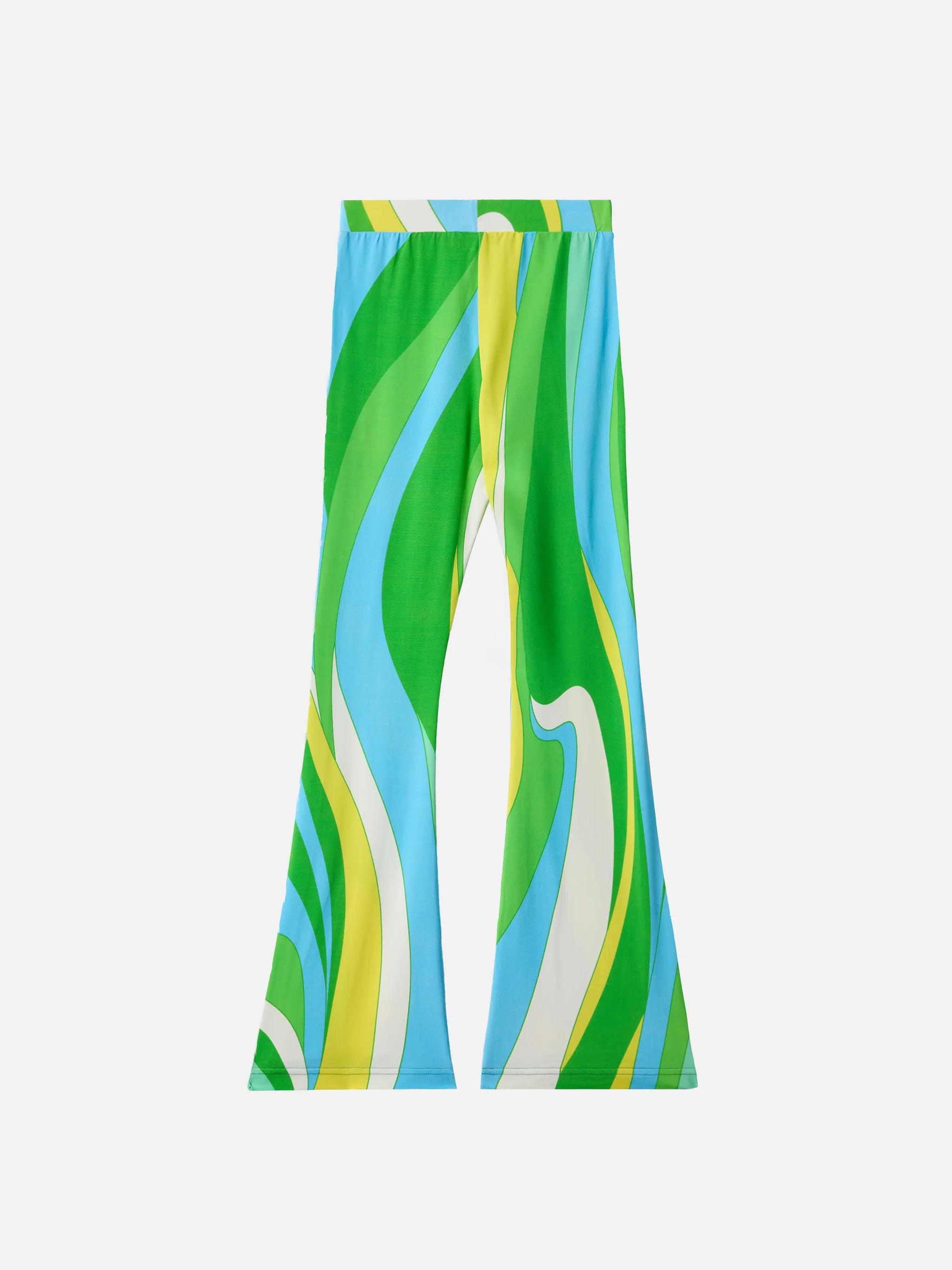 Pantaloni flare Gwenda Jr con stampa shape wave - Image 3