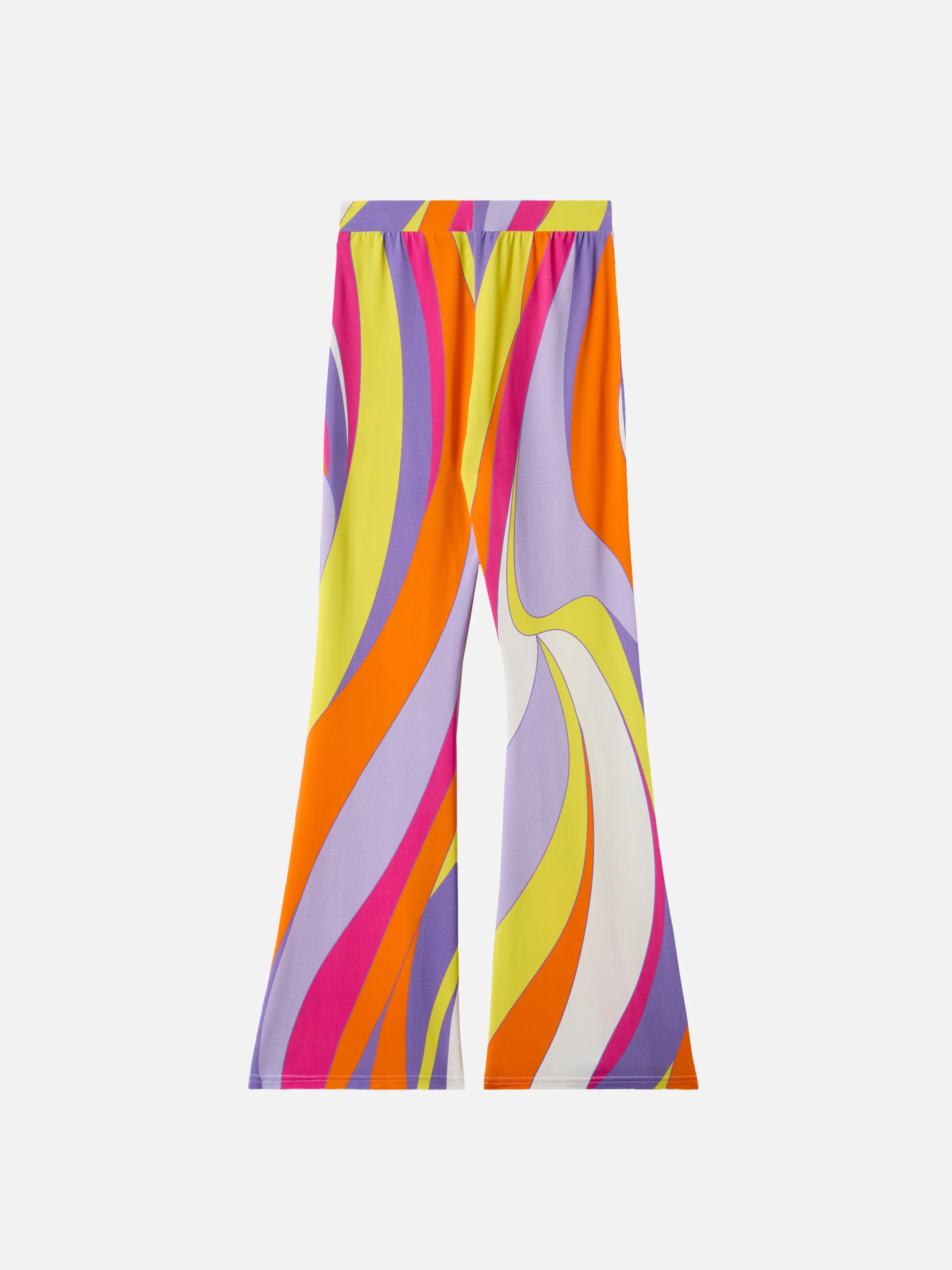 Pantaloni flare Gwenda Jr con stampa shape wave - Image 3