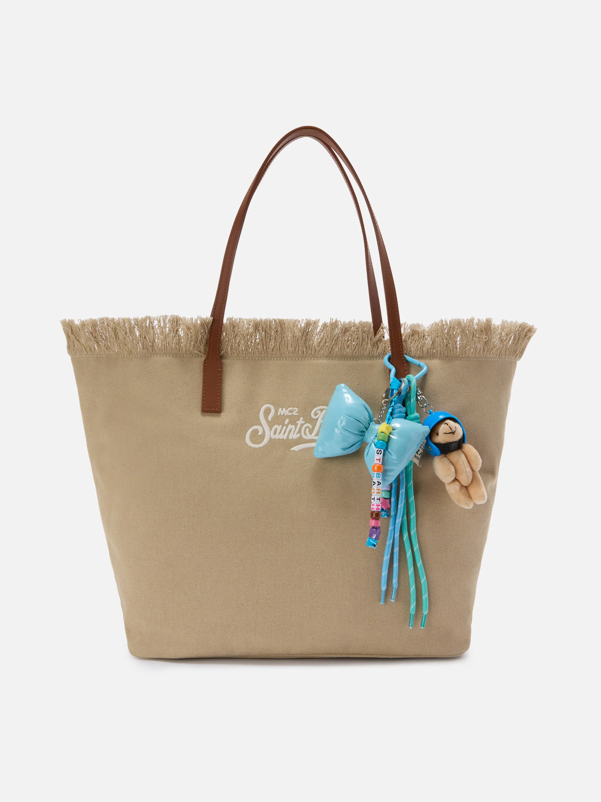 Funny Charm con fiocco imbottito e teddy decorativo - Image 2