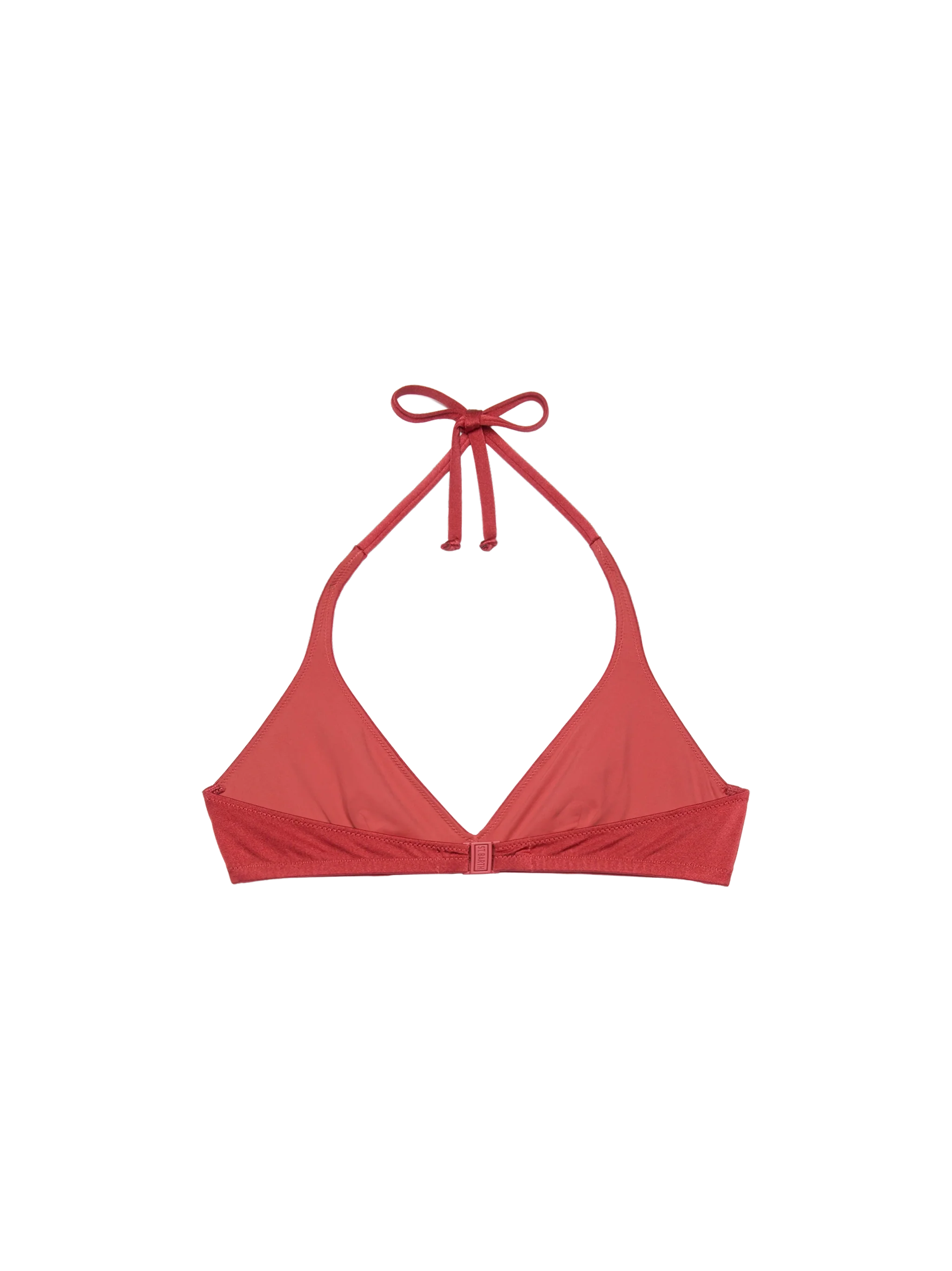 Gaia top bralette triangolo rosso mattone shimmer - Image 2