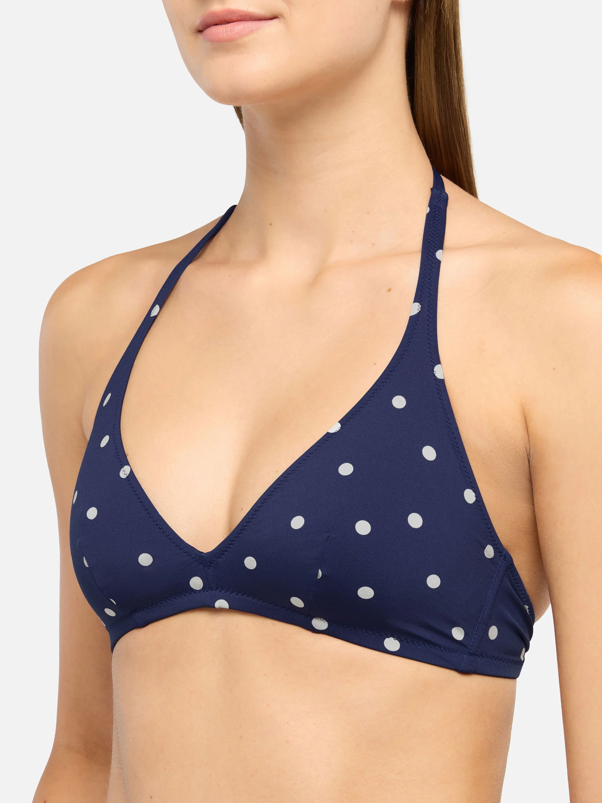 Gaia top bralette triangolo con stampa pois - Image 2