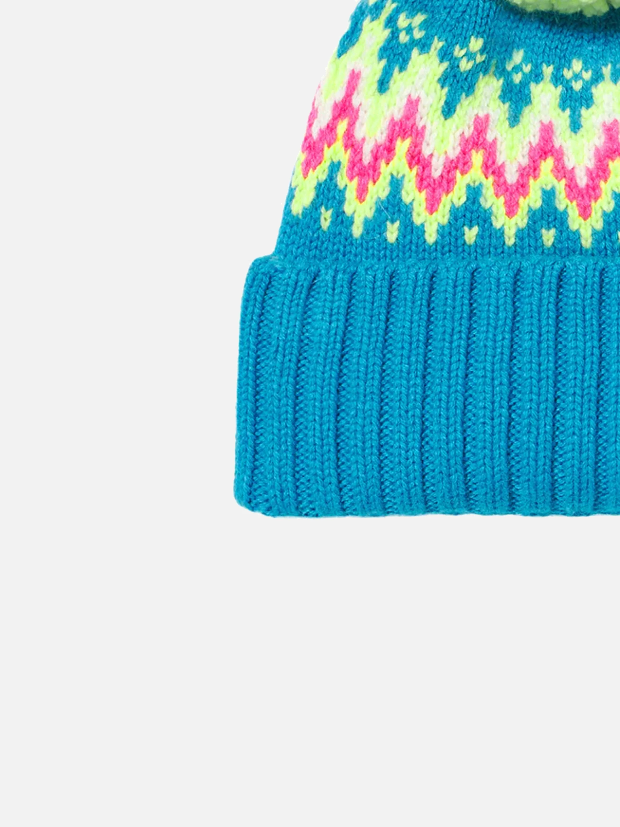 Berretto da bambina con pompon - Image 3