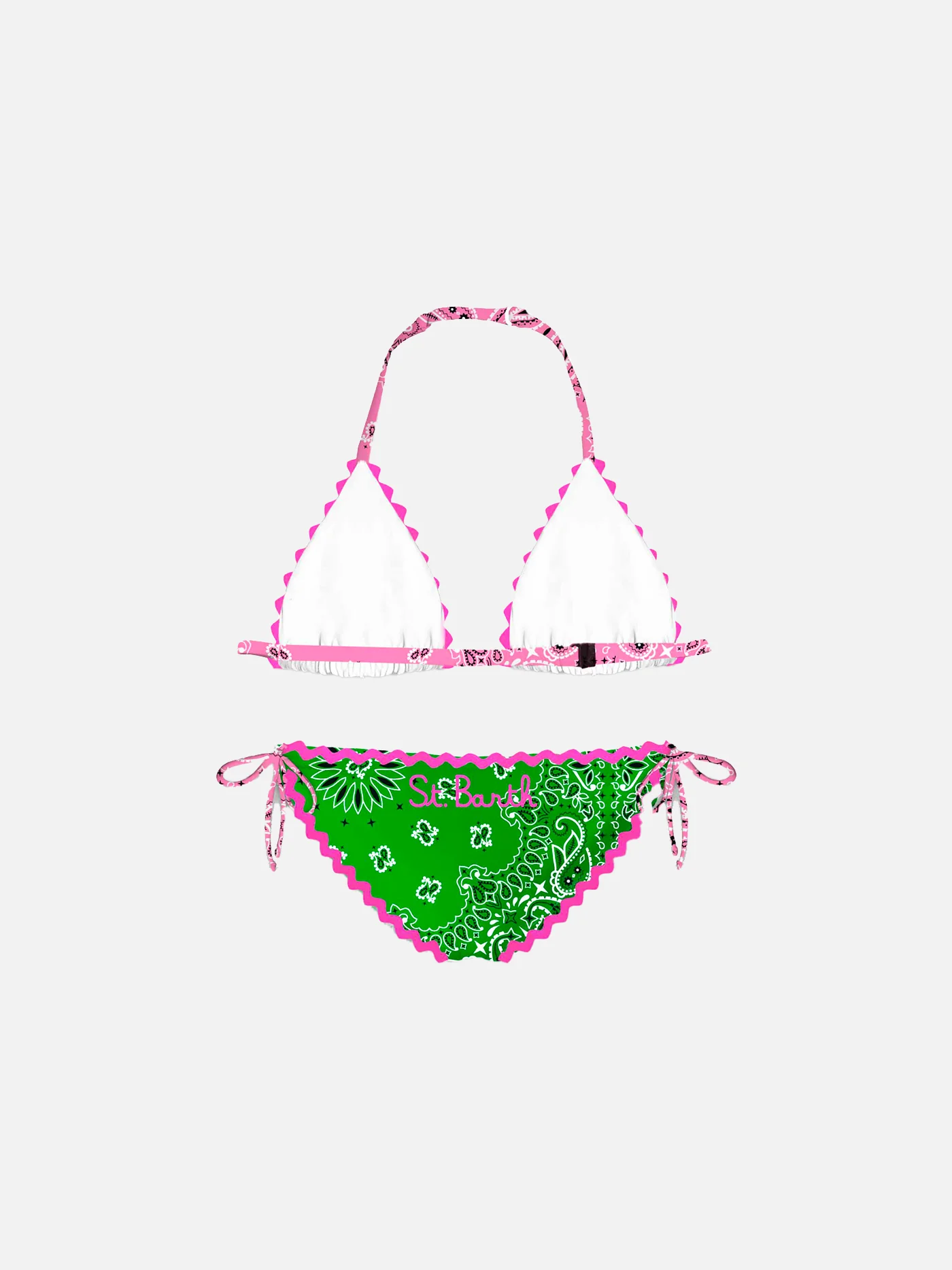 Bikini da bambina con stampa bandana - Image 2