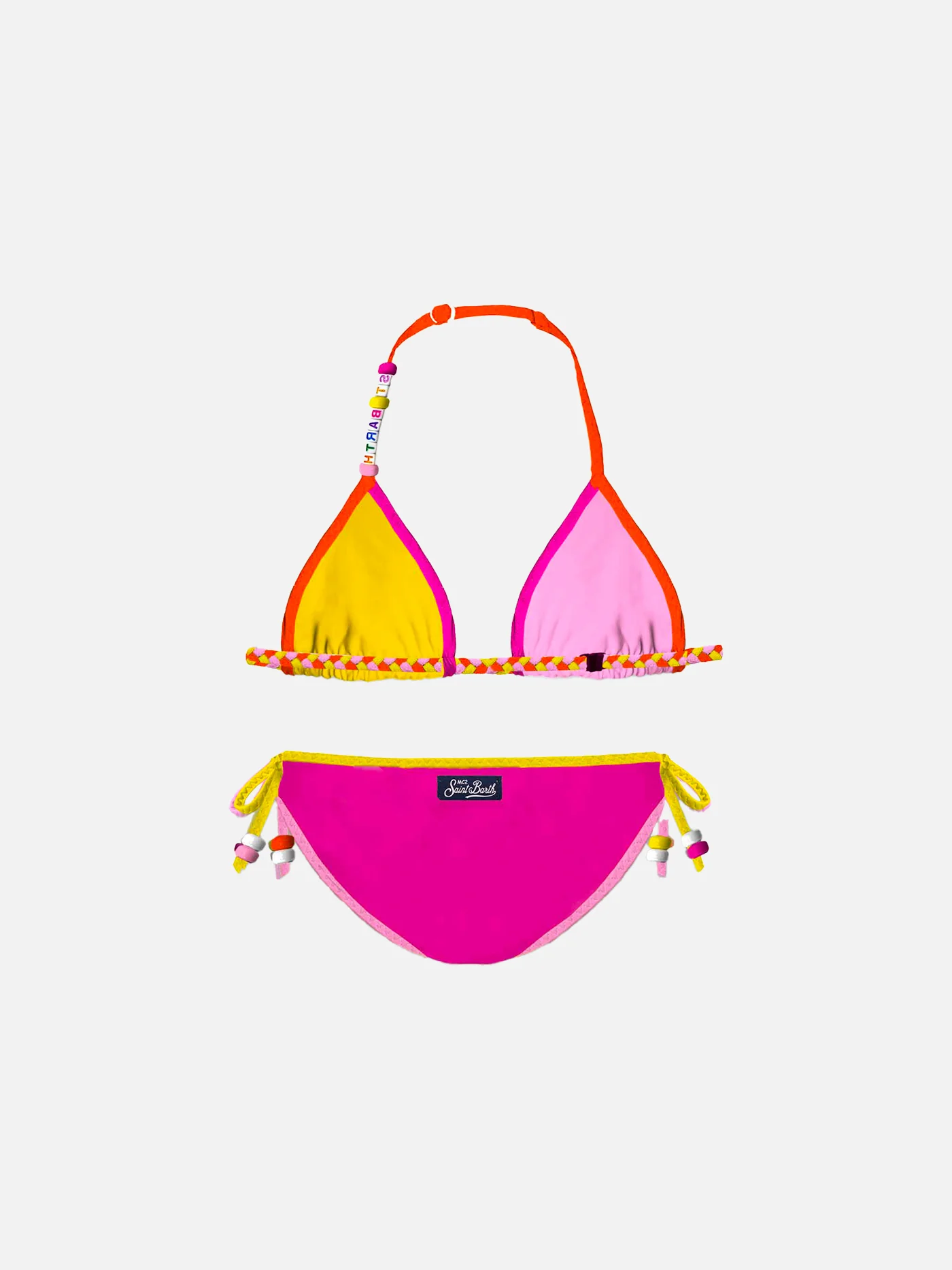 Bikini triangolo da bambina con charms - Image 2