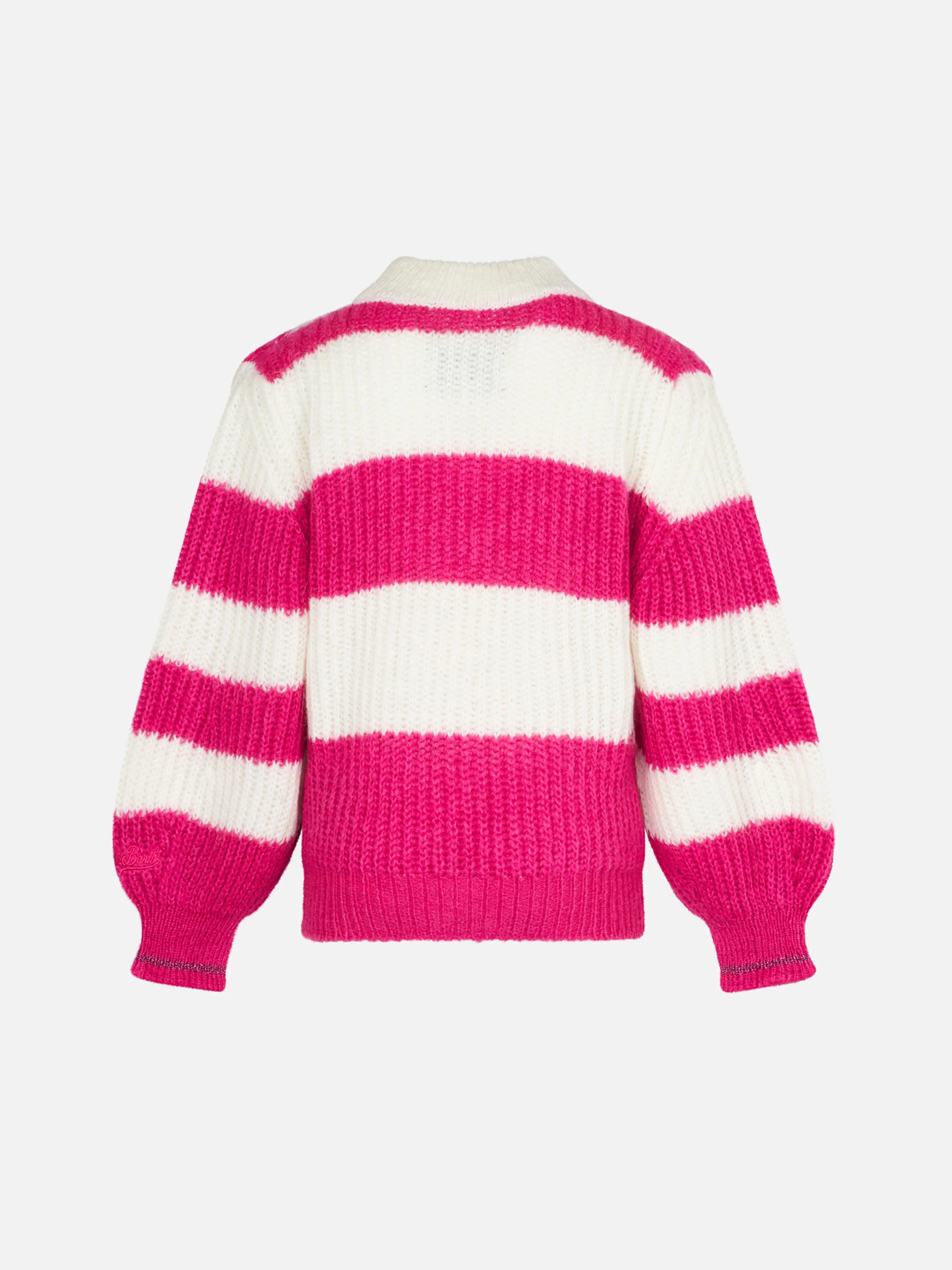 Maglione da bambina morbida dalla forma squadrata con ricamo Snow Princess - Image 3