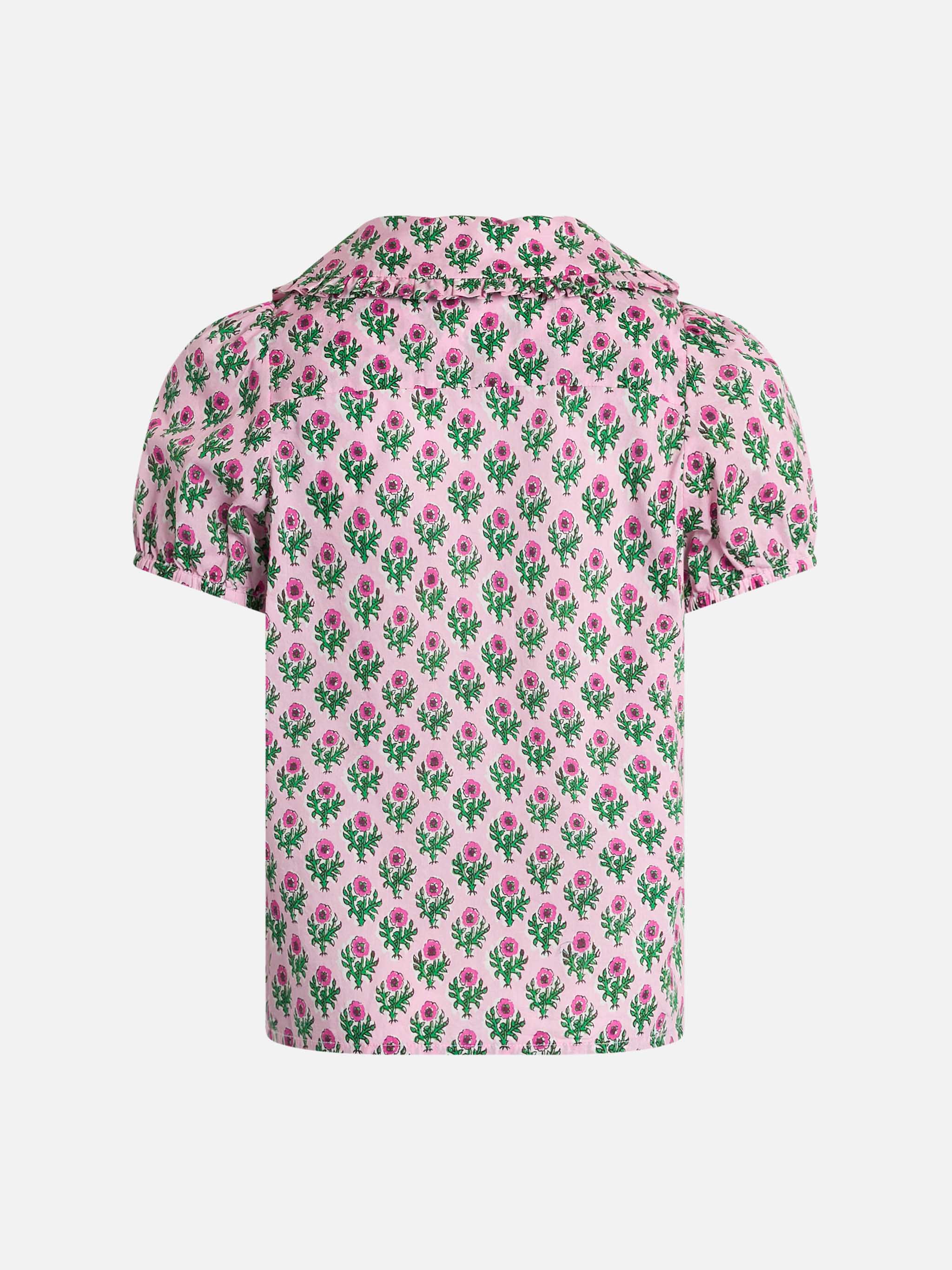 Maglione boxy da bambina Violan Jr con stampa fiori - Image 2