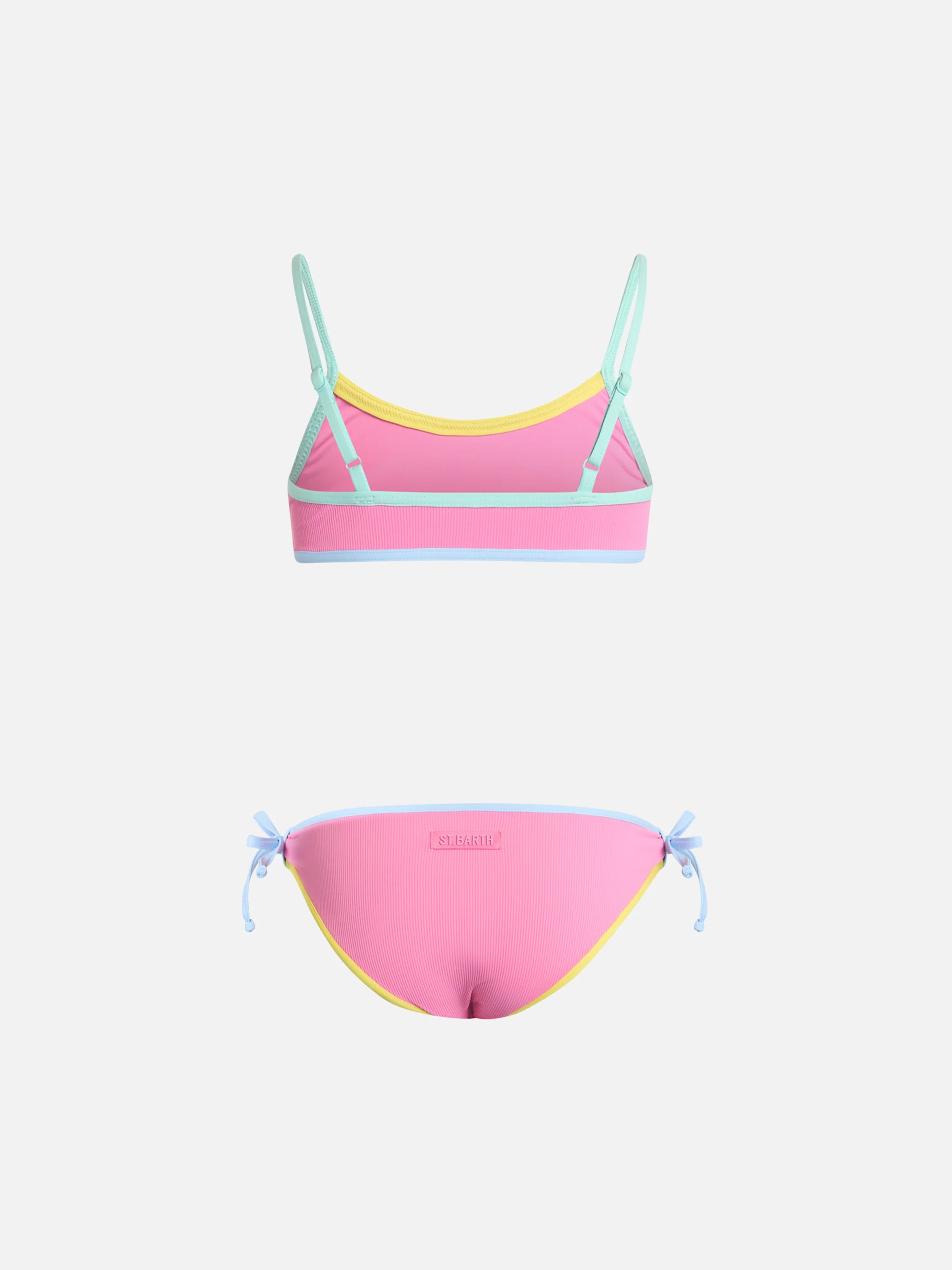 Bikini a bralette da bambina Jaiden con patch in spugna St. Barth Barth - Image 2