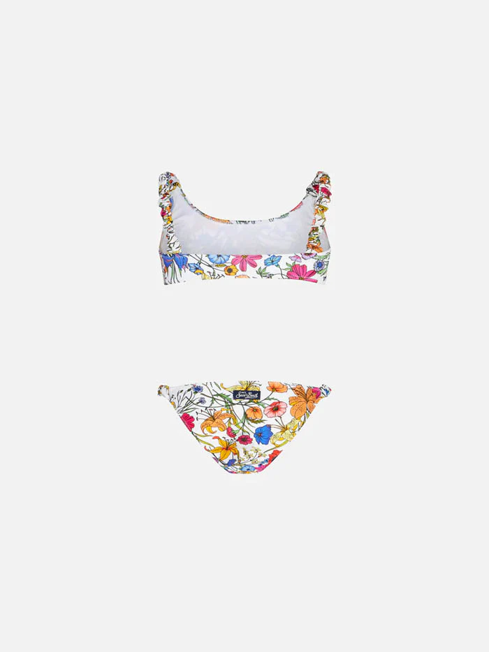 Bralette da bambina con stampa fiori - Image 2