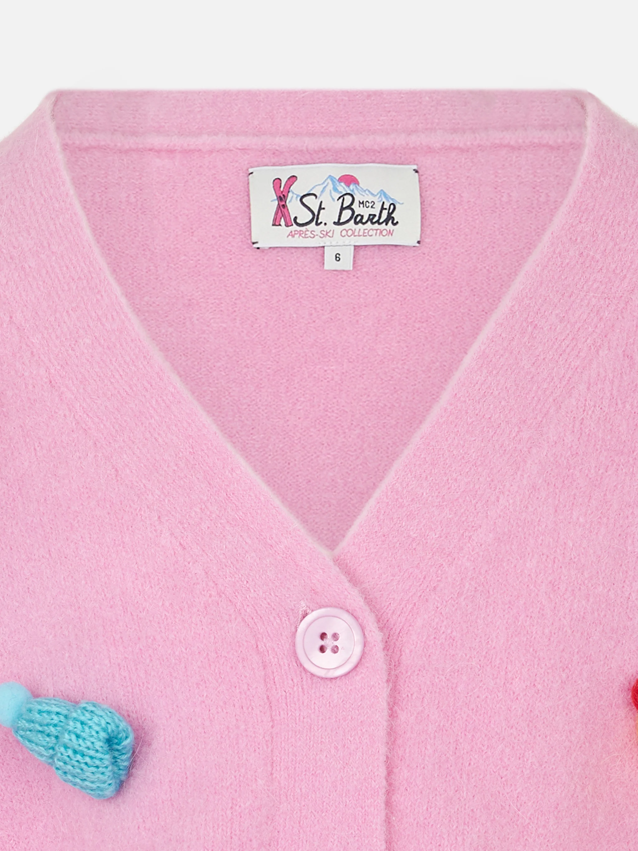Cardigan Lyza Soft Jr rosa cropped  - Image 2