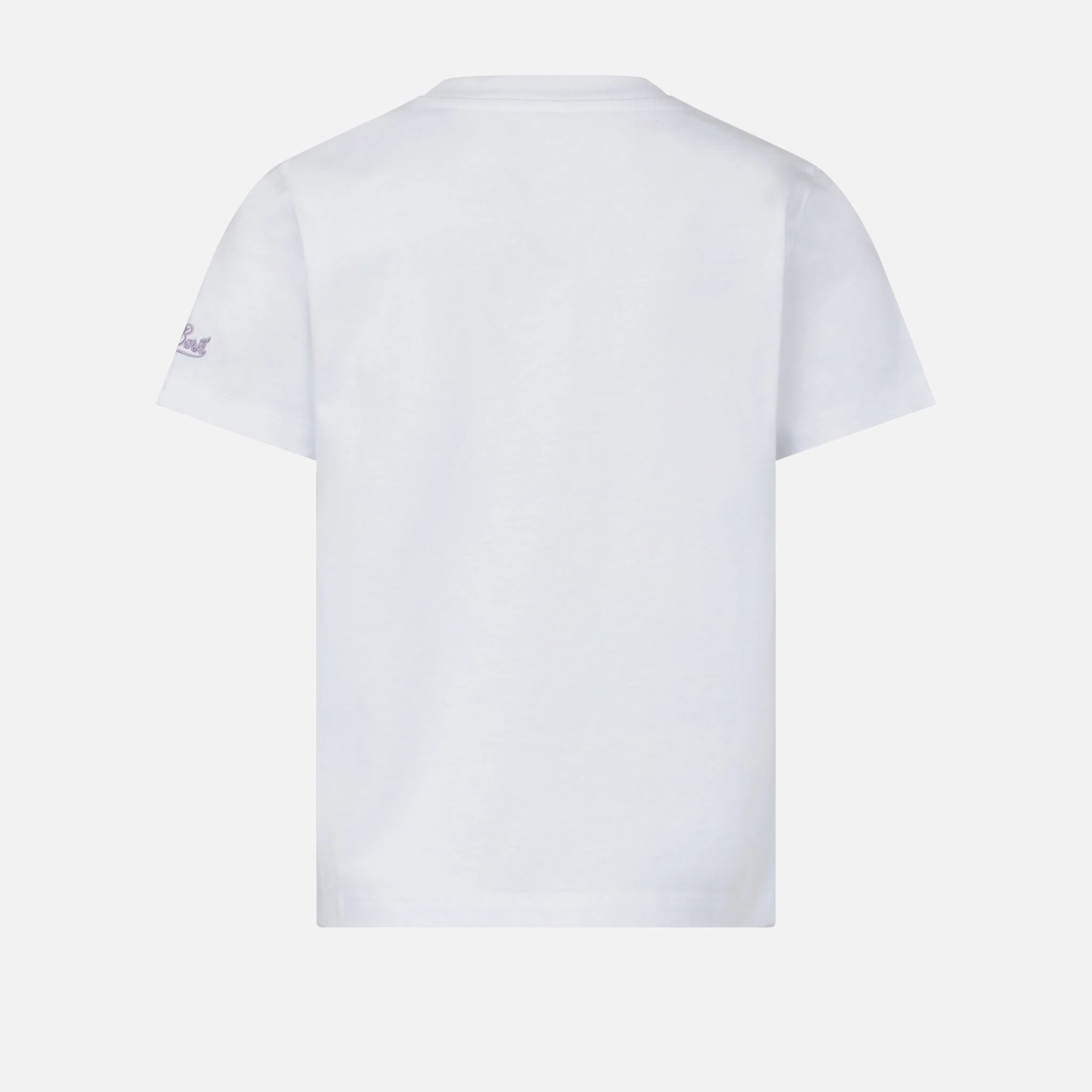 T-shirt girocollo in jersey di cotone da bambina Elly con ricamo Miss Stufo - Image 4