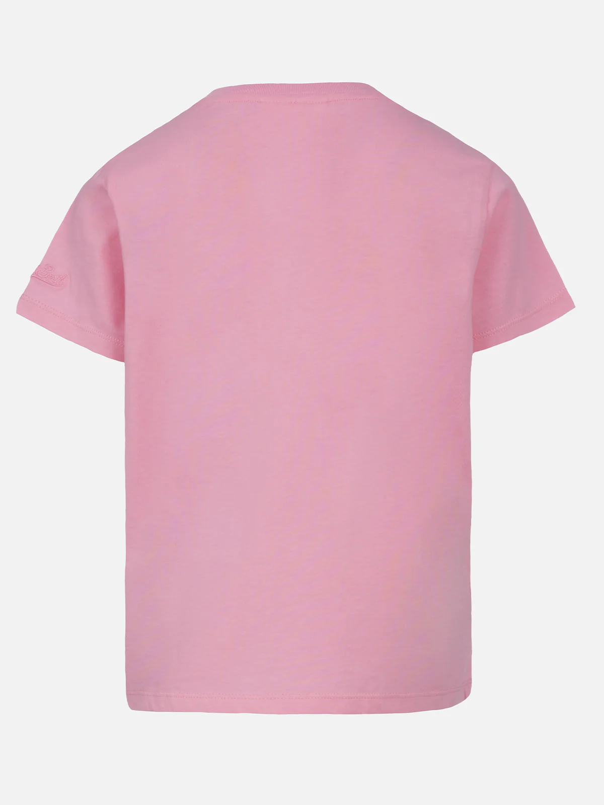 T-shirt girocollo da bambina Elly in jersey di cotone con ricamo Oggi faccio la brava - Image 2