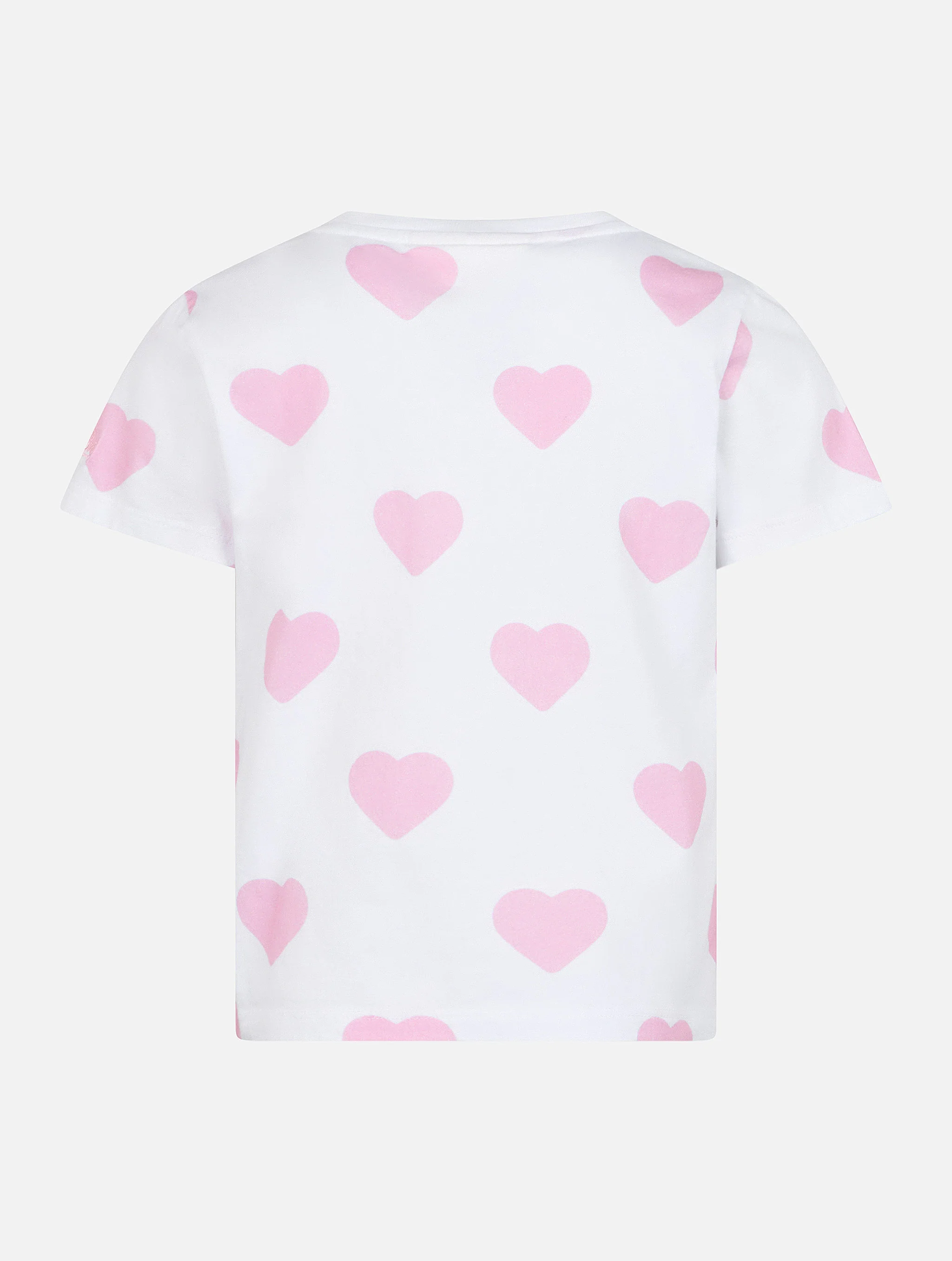 T-shirt girocollo da bambina Elly in jersey di cotone con ricamo St.Barth Lover - Image 3