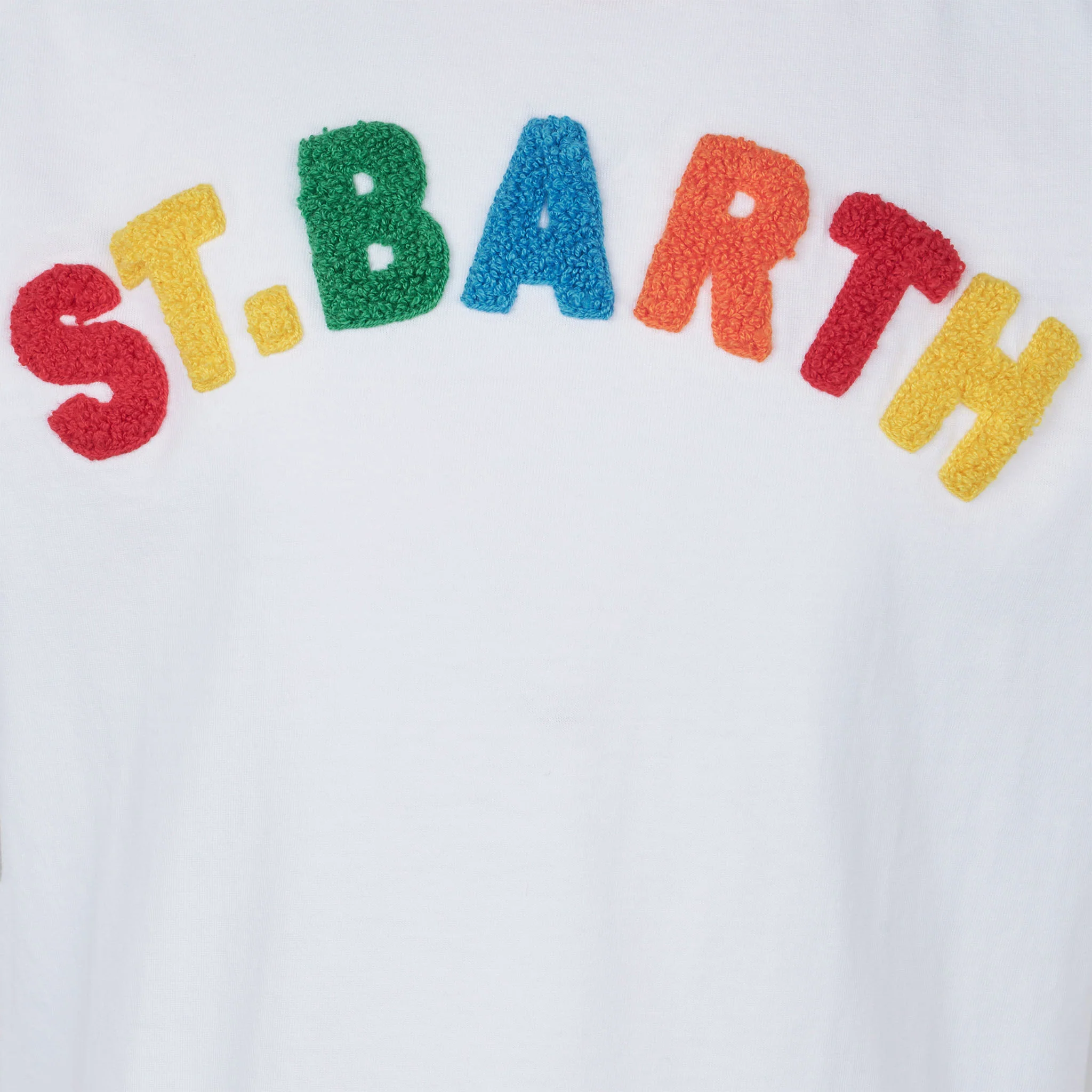 T-shirt da bambina in cotone con ricamo - Image 2