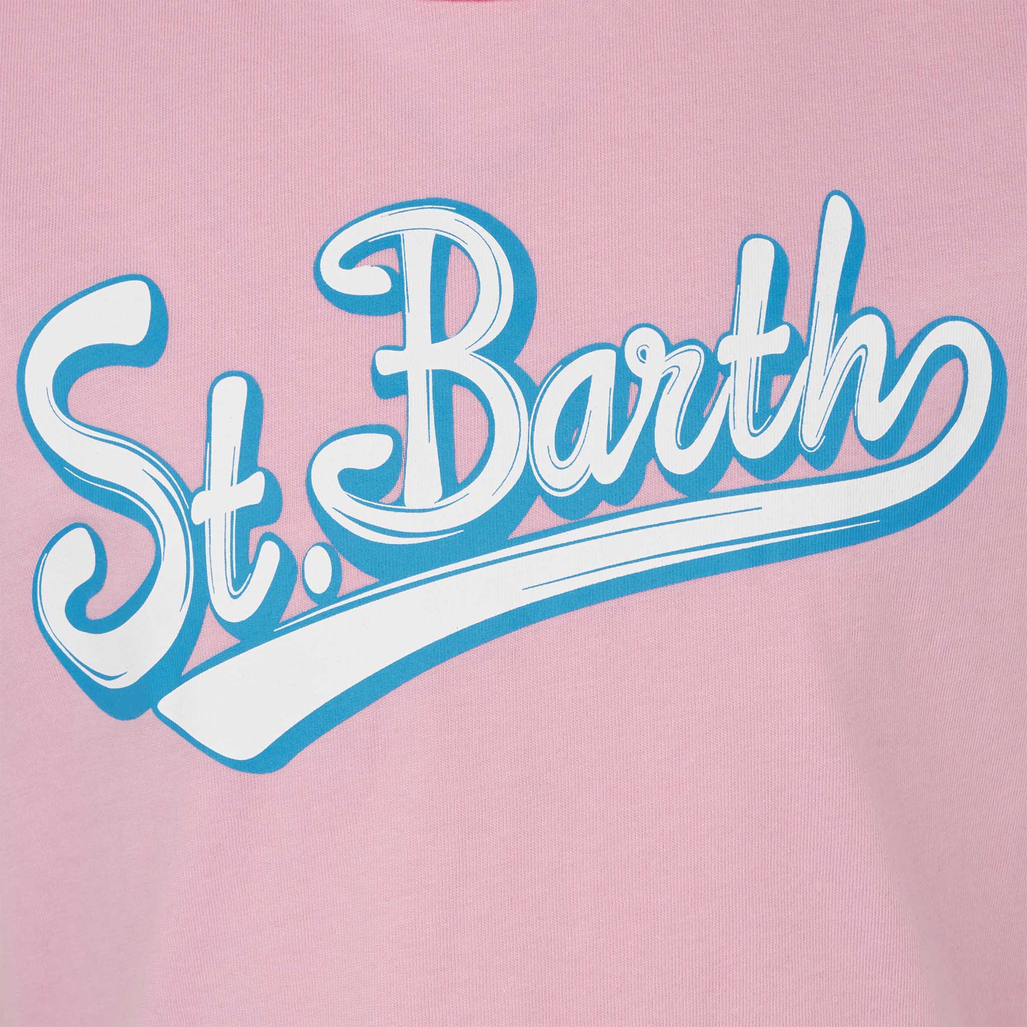 T-shirt da bambina in cotone con stampa St. Barth - Image 2