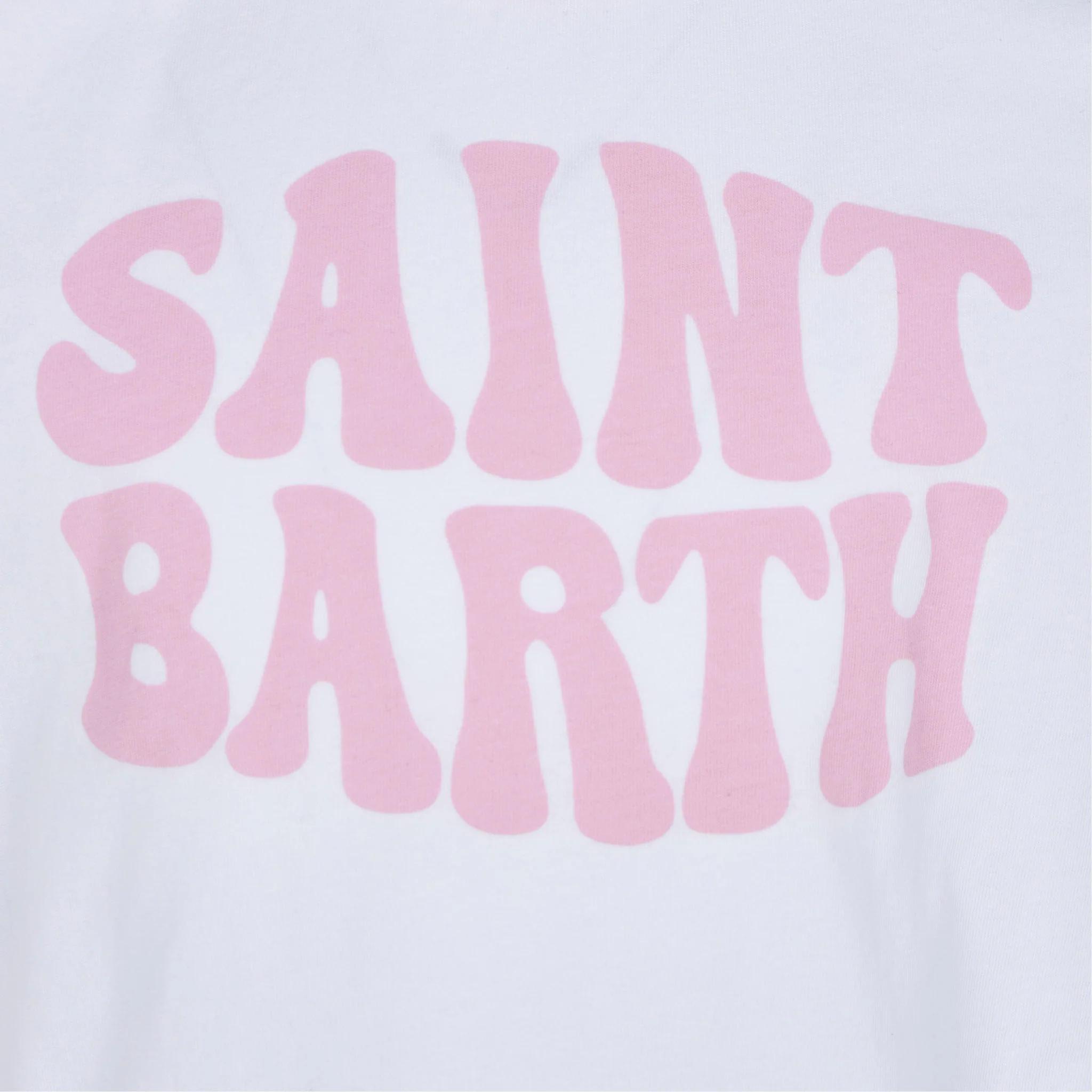 T-shirt da bambina in cotone con stampa groovy di Saint Barth - Image 2