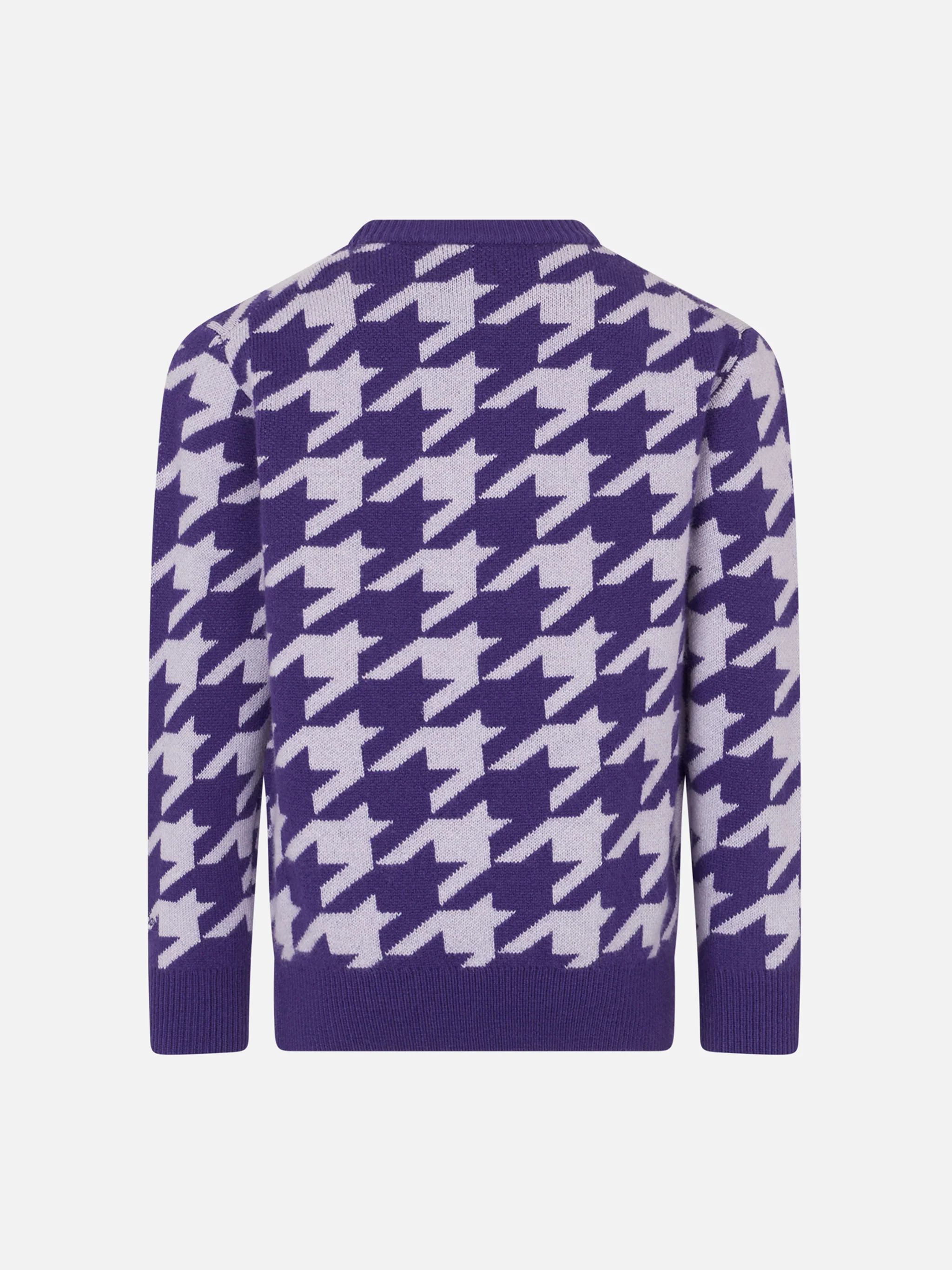 Maglione da bambina girocollo pied de poule con jacquard Snoopy | EDIZIONE SPECIALE SNOOPY PEANUTS™ - Image 3
