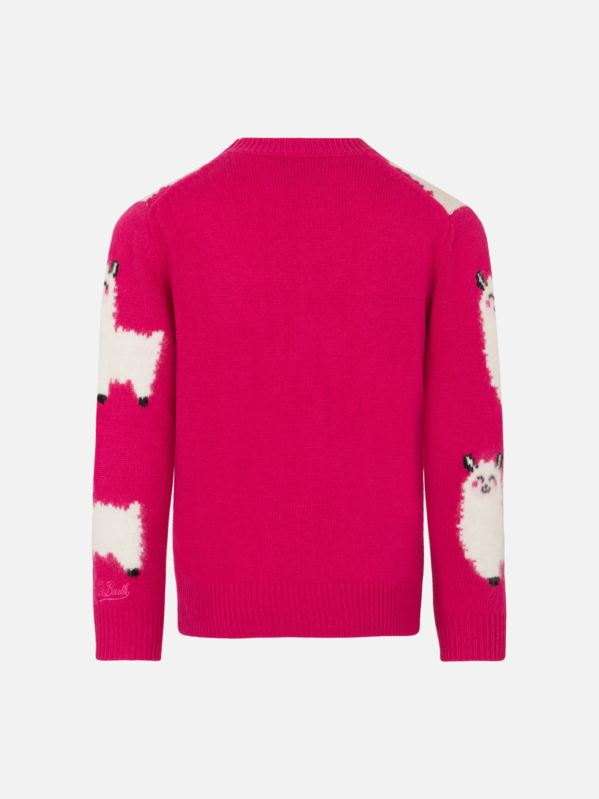 Maglione da bambina a girocollo con ricamo L'Am<3ur - Image 3