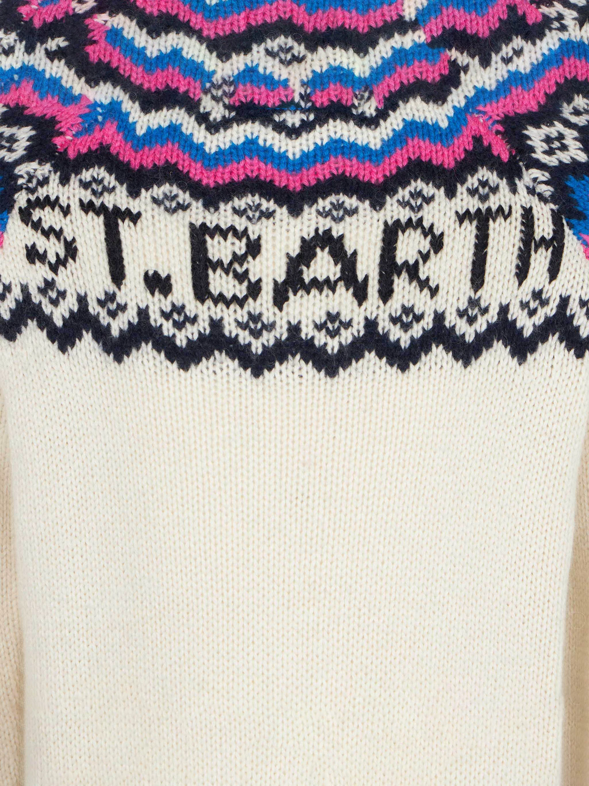 Maglione da bambina con fantasia jacquard nordica - Image 3