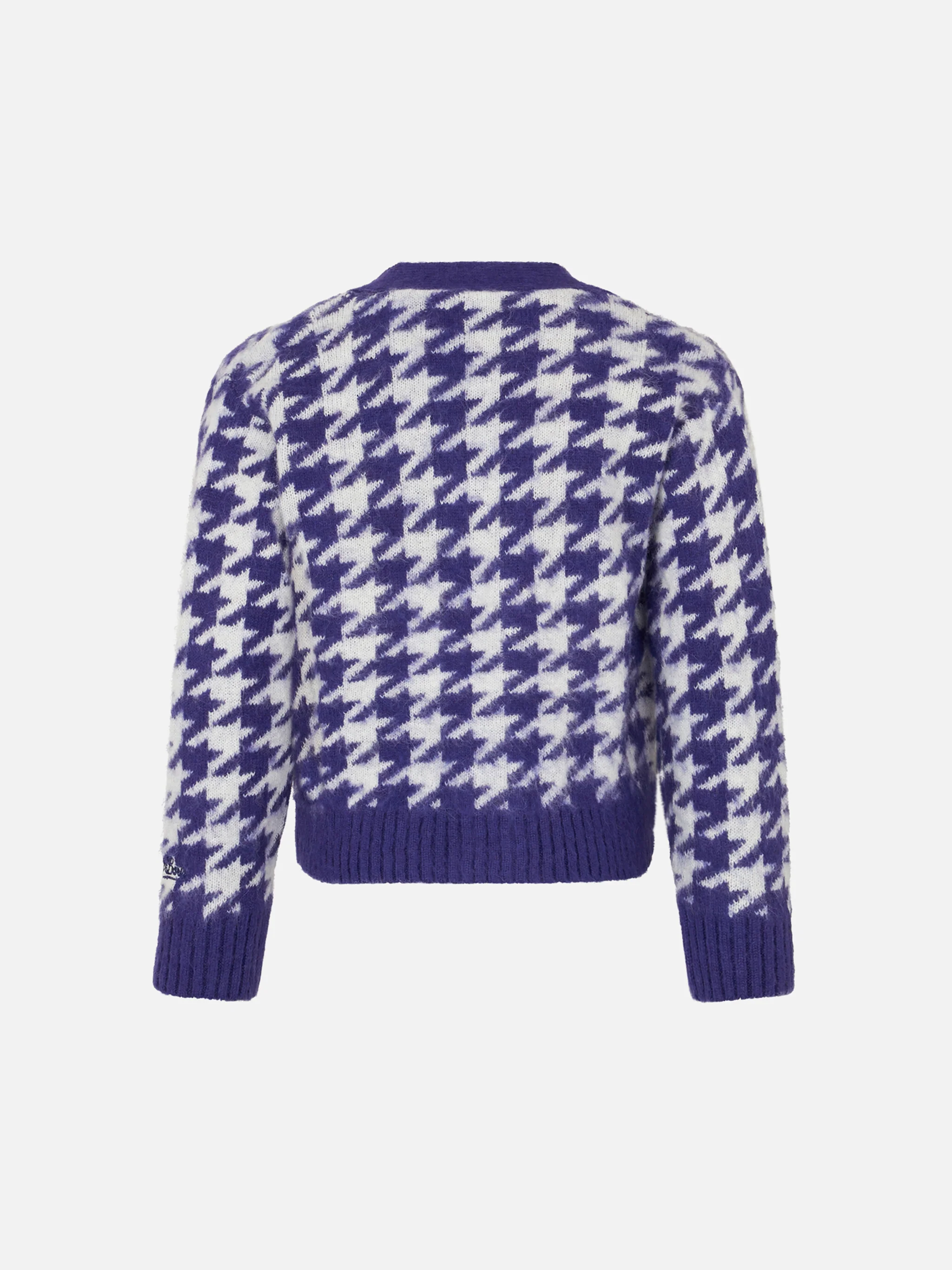 Cardigan crop da bambina con bottoni gioiello - Image 2