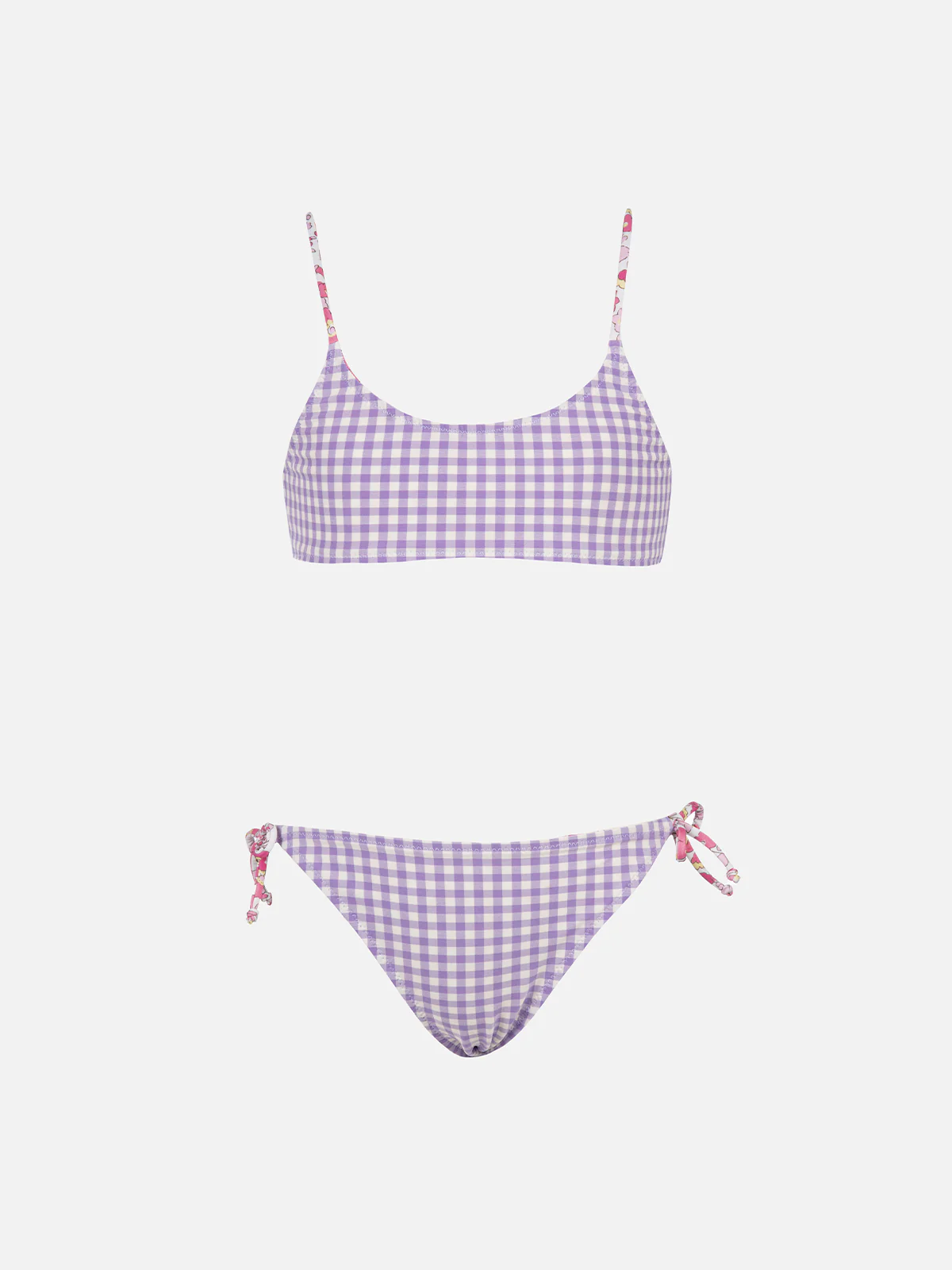 Bikini a bralette double face da bambina Jaiden | REALIZZATO CON TESSUTO LIBERTY - Image 2