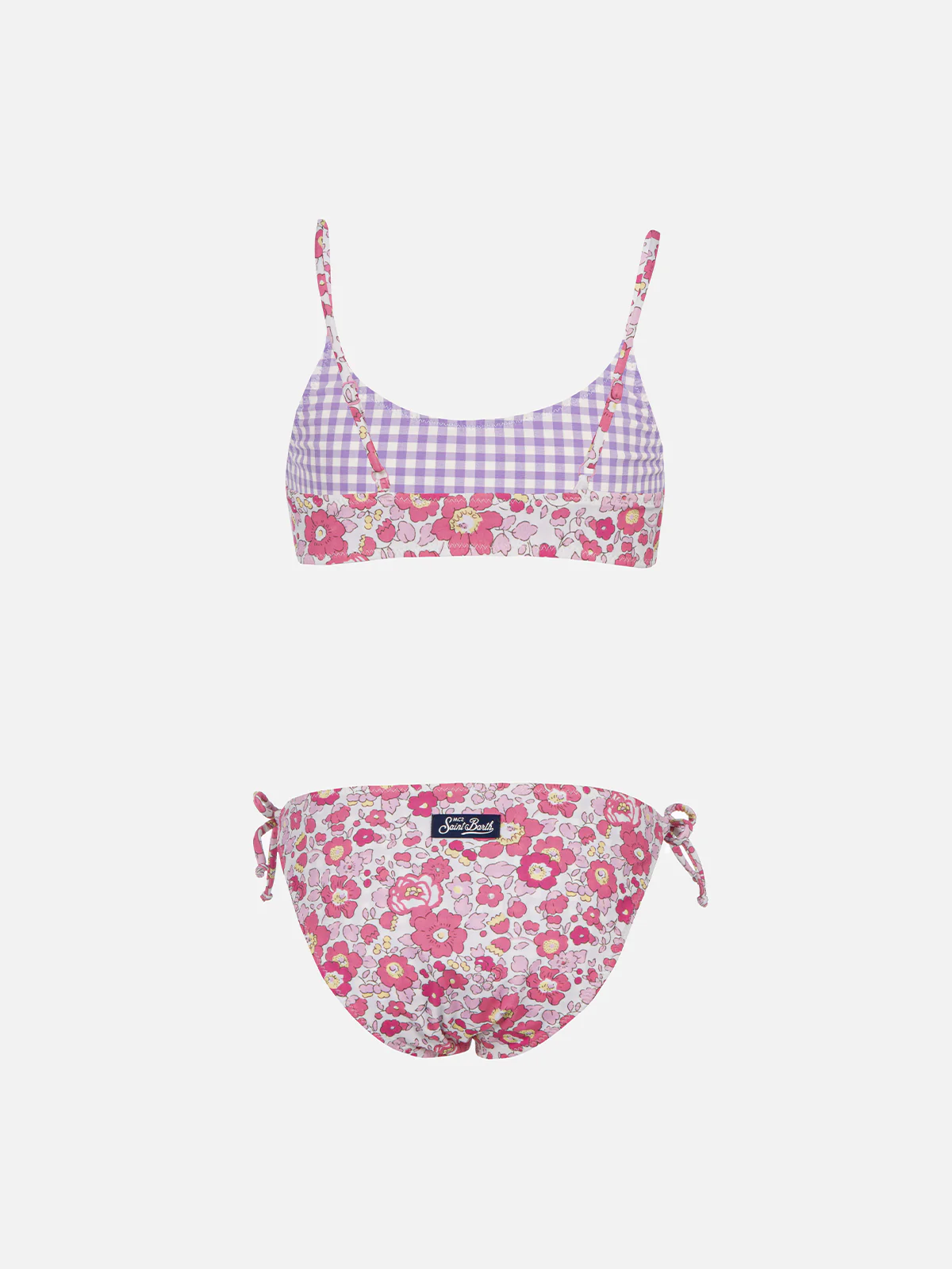 Bikini a bralette double face da bambina Jaiden | REALIZZATO CON TESSUTO LIBERTY - Image 3
