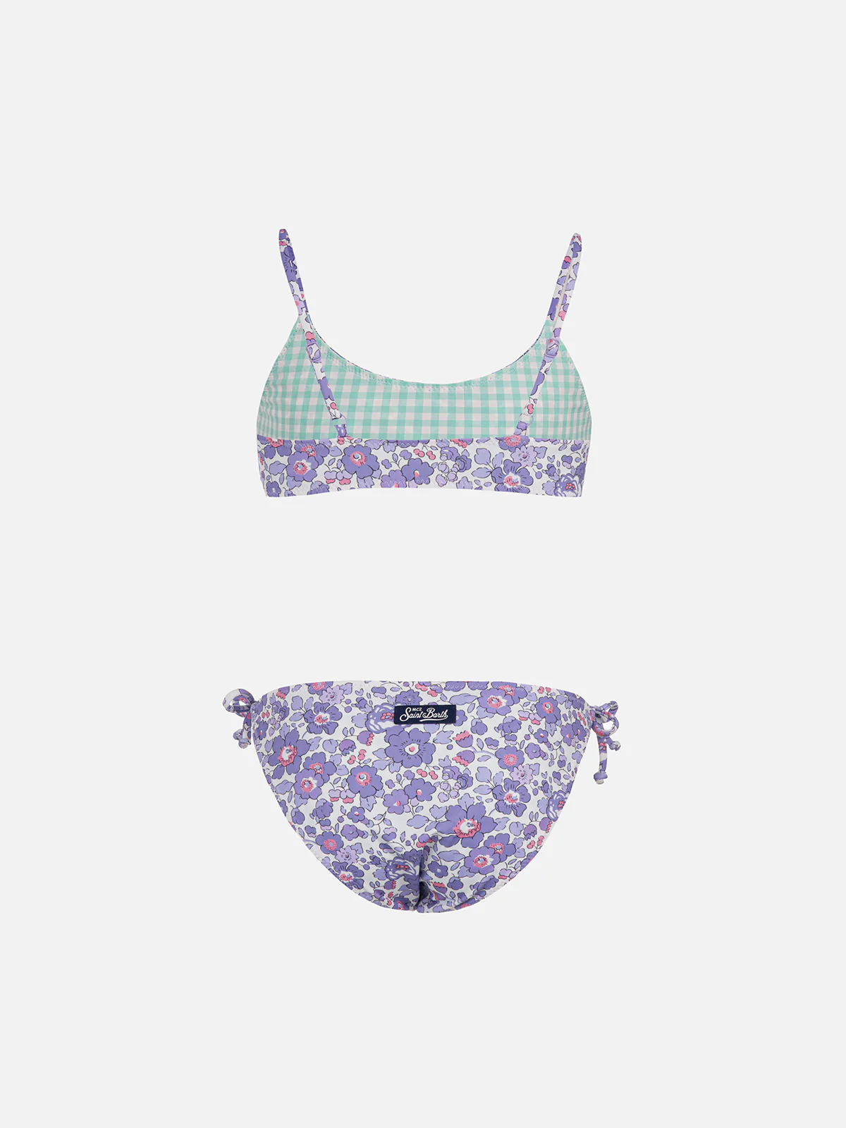 Bikini a bralette double face da bambina Jaiden | REALIZZATO CON TESSUTO LIBERTY - Image 2