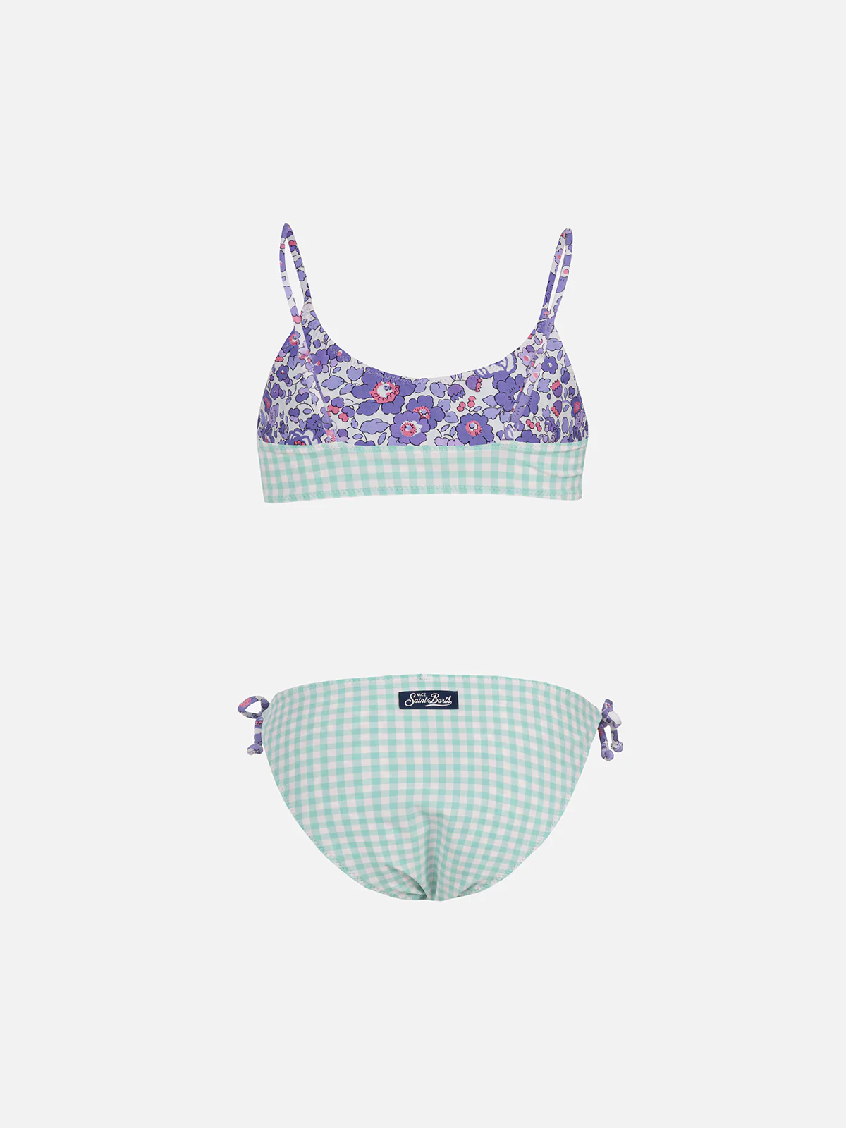 Bikini a bralette double face da bambina Jaiden | REALIZZATO CON TESSUTO LIBERTY - Image 4