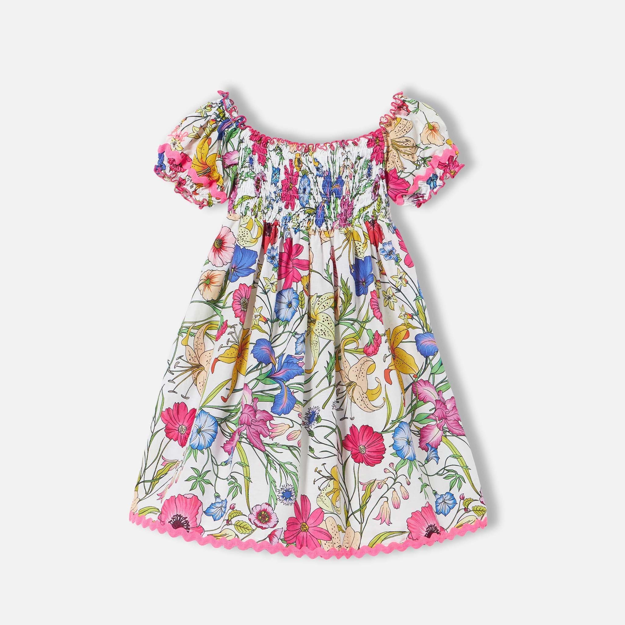 Abito da bambina stampa fiori - Image 2