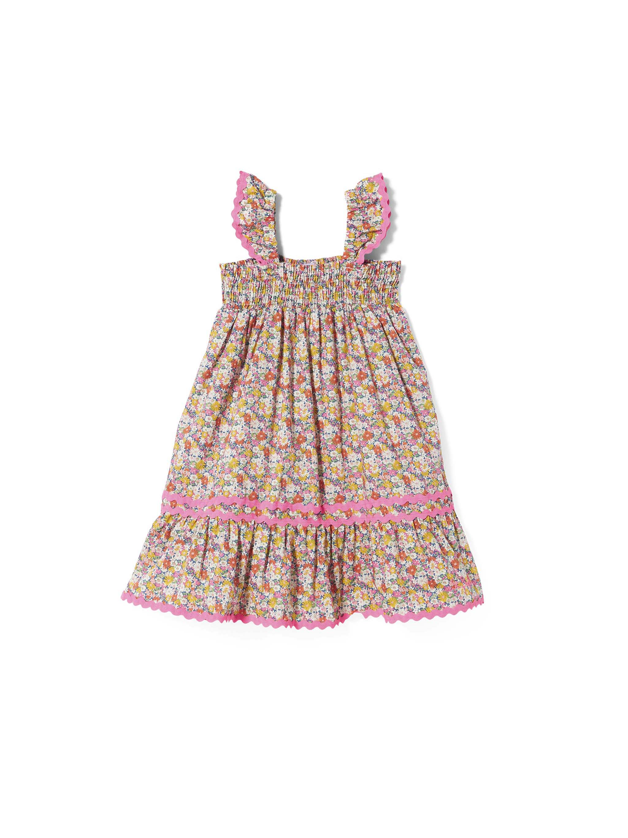 Abito da bambina con stampa fiori Liberty | EDIZIONE SPECIALE LIBERTY - Image 3
