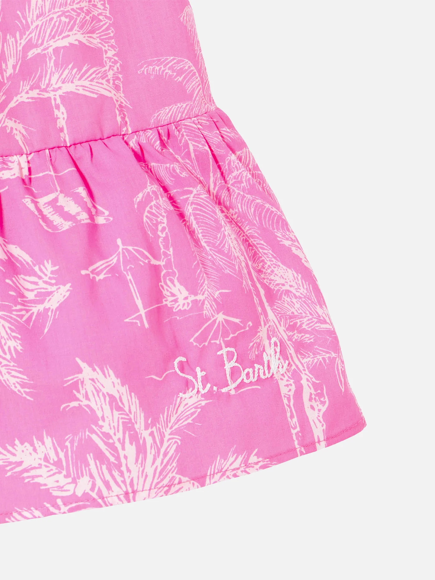 Abito da bambina con stampa toile de jouy - Image 3