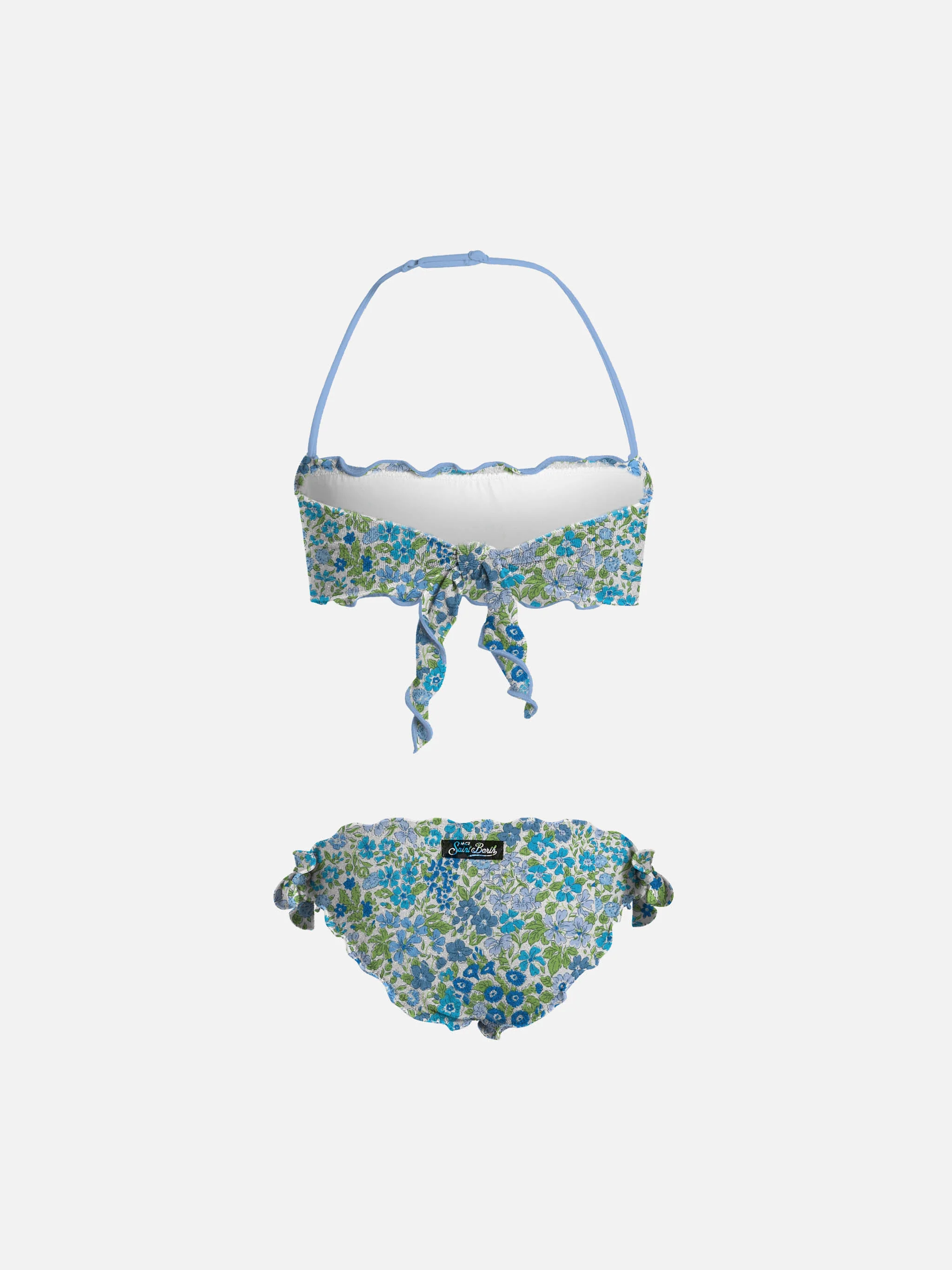Bikini classico a fascia con stampa Joanna Luise da bambina Emy | REALIZZATO CON TESSUTO LIBERTY - Image 2