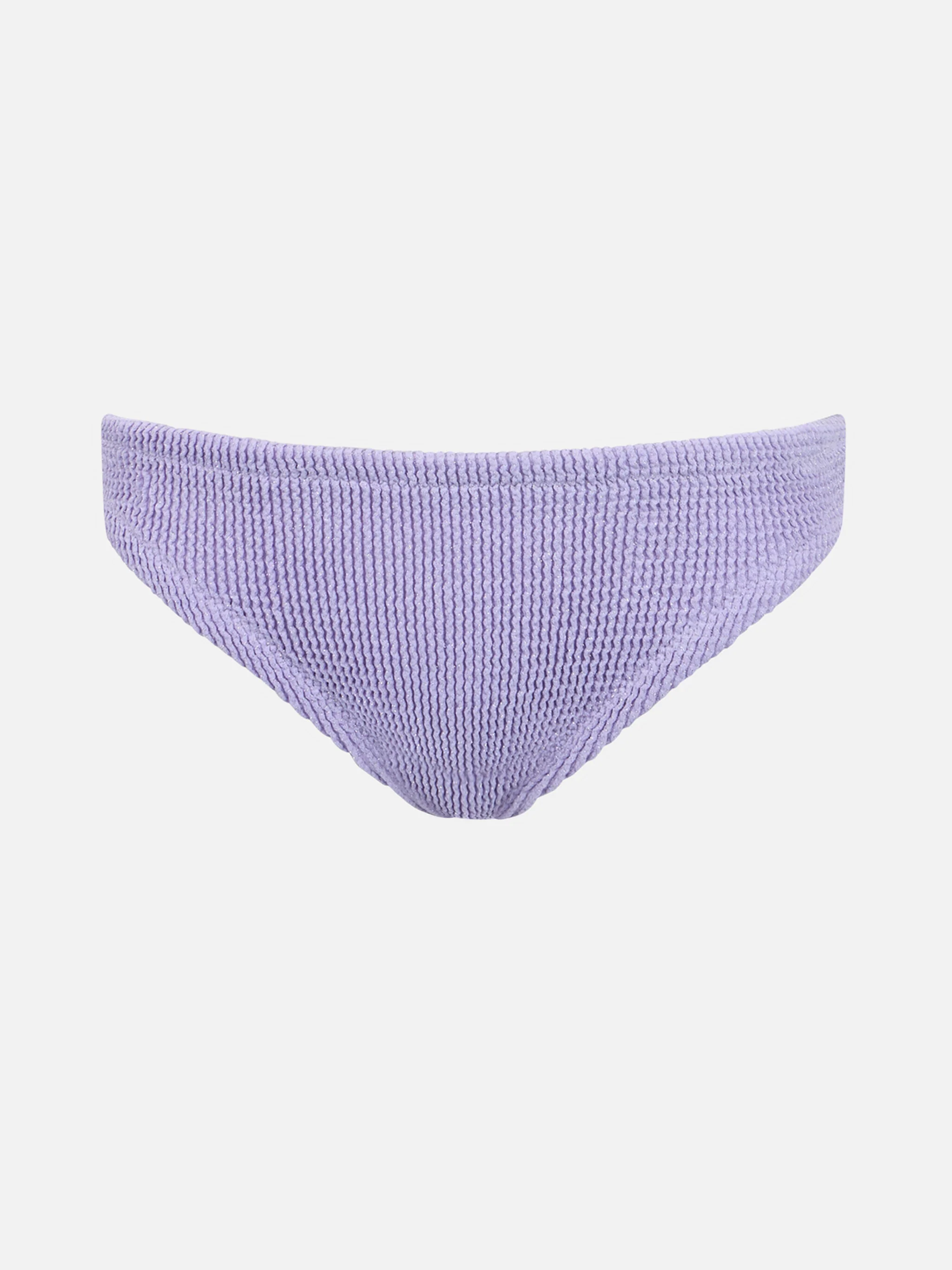 Slip da bagno da bambina lilla crinkle con fiocco - Image 2
