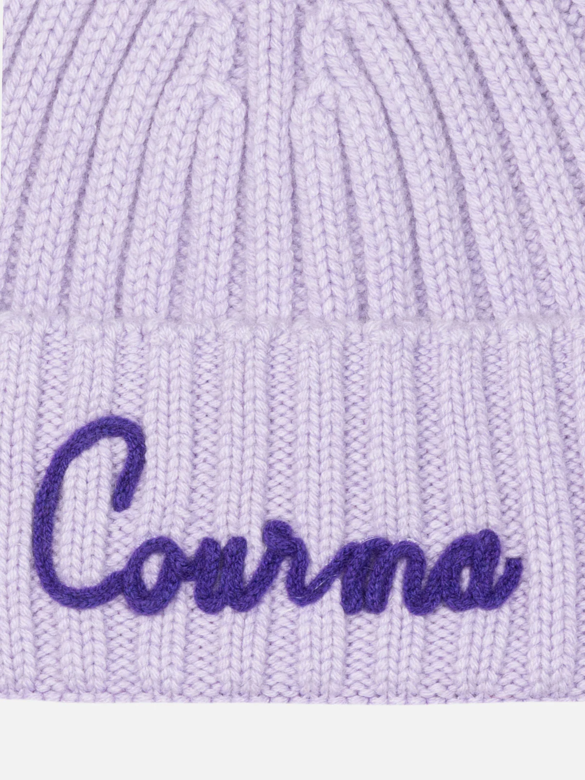 Cappello da bambina lilla Wengen con ricamo Courma - Image 3