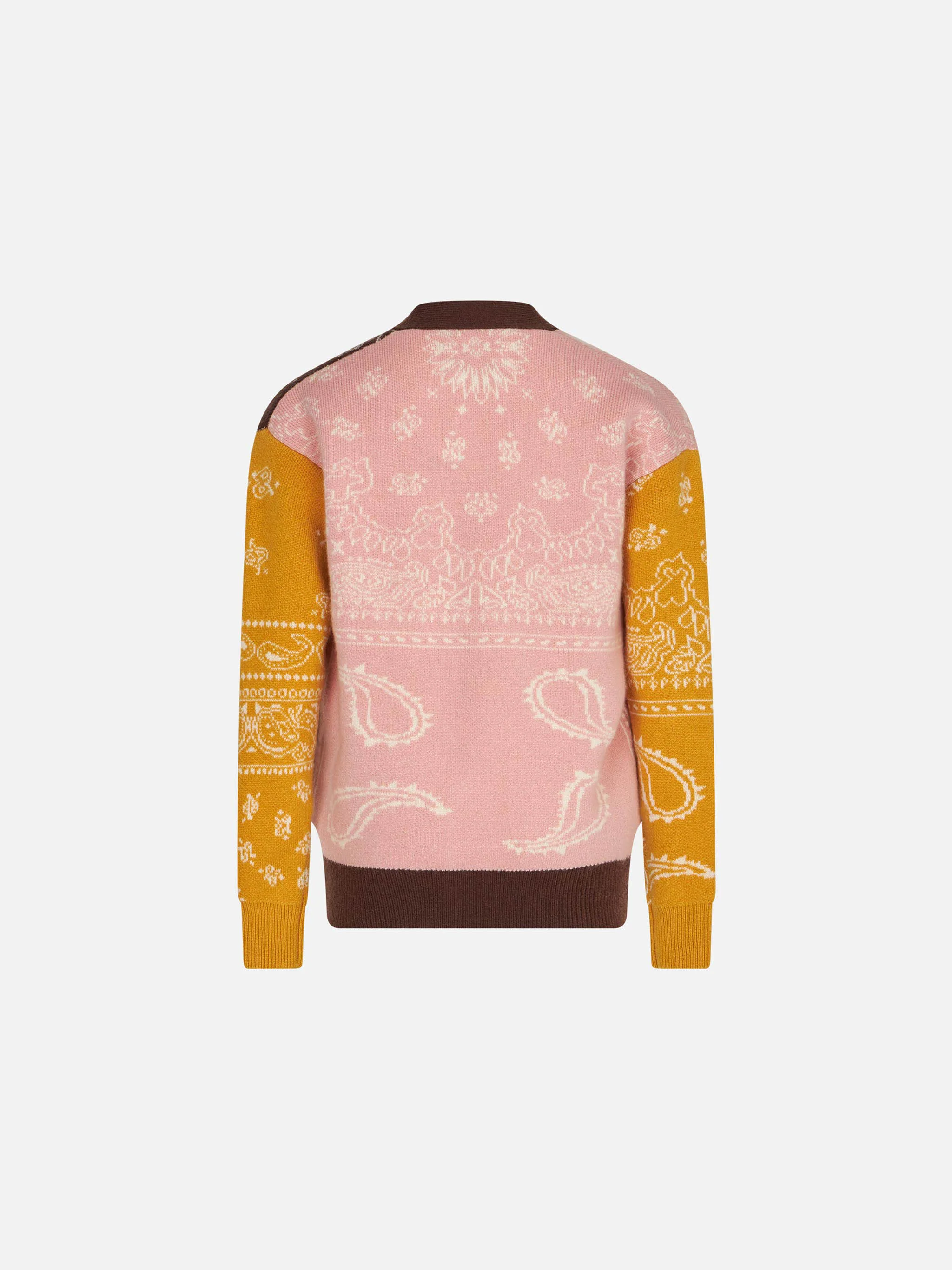 Cardigan lungo da bambina con stampa bandana - Image 2