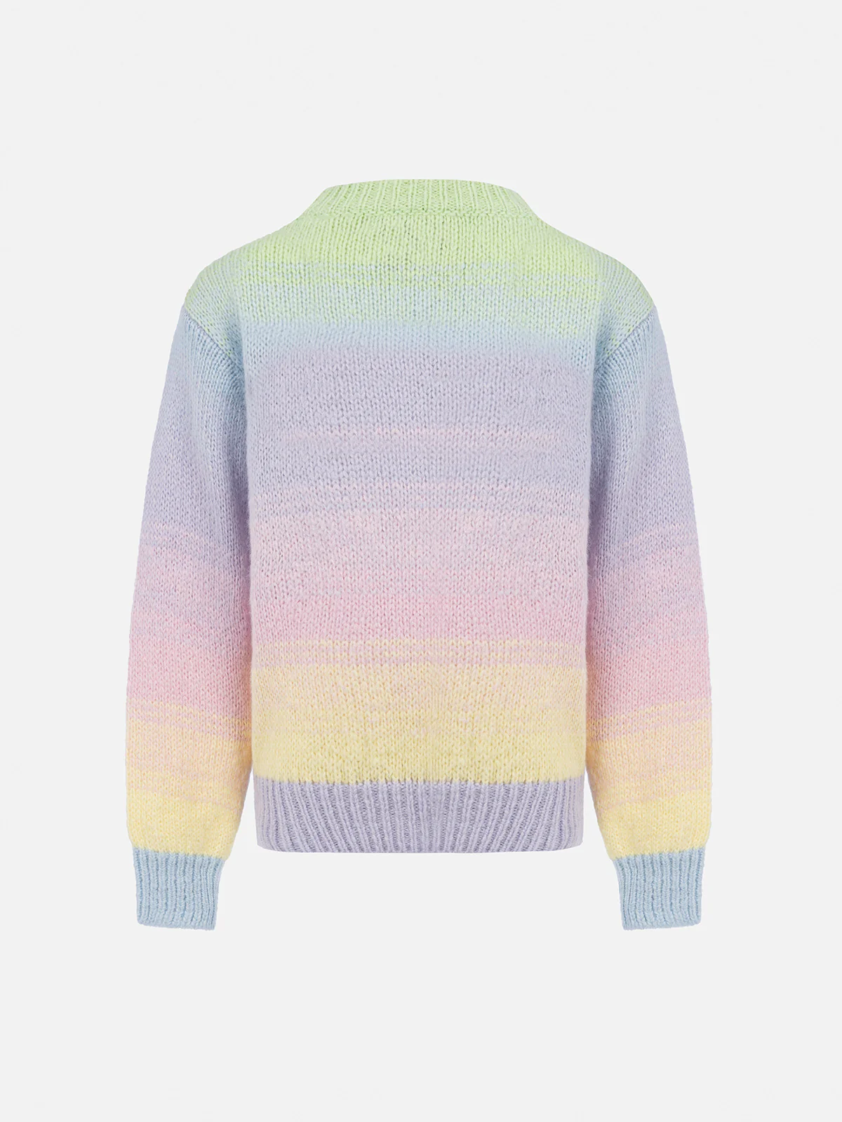 Maglione girocollo a righe multicolore da bambina Danya - Image 2