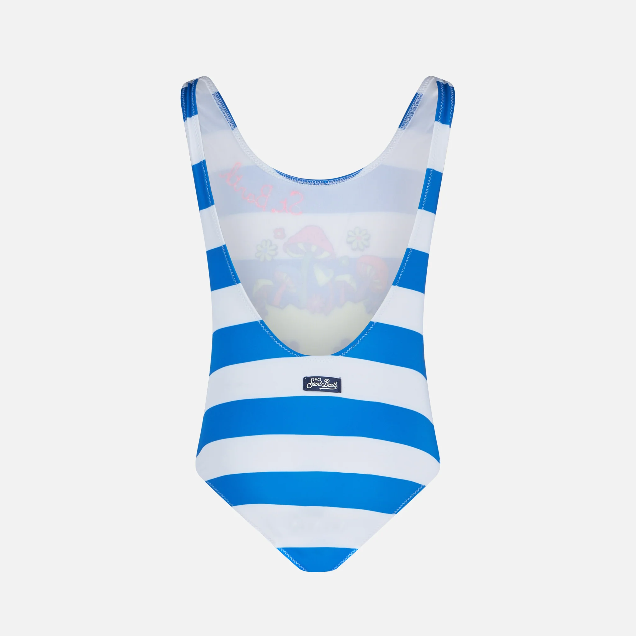 Costume intero da bambina con stampa smile anni '70 - Image 2