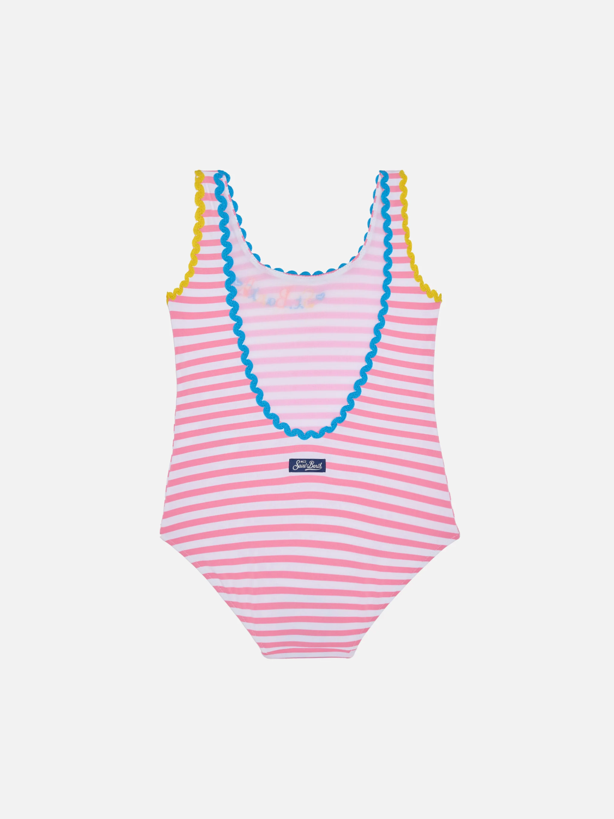 Costume intero da bambina con ricamo - Image 2