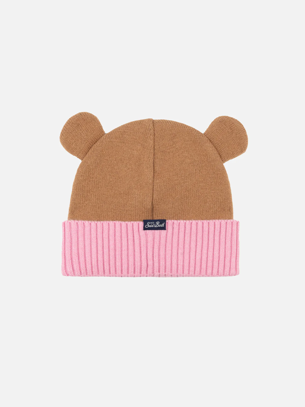 Cappello rosa e marrone Zaya da bambina a forma di orso - Image 2
