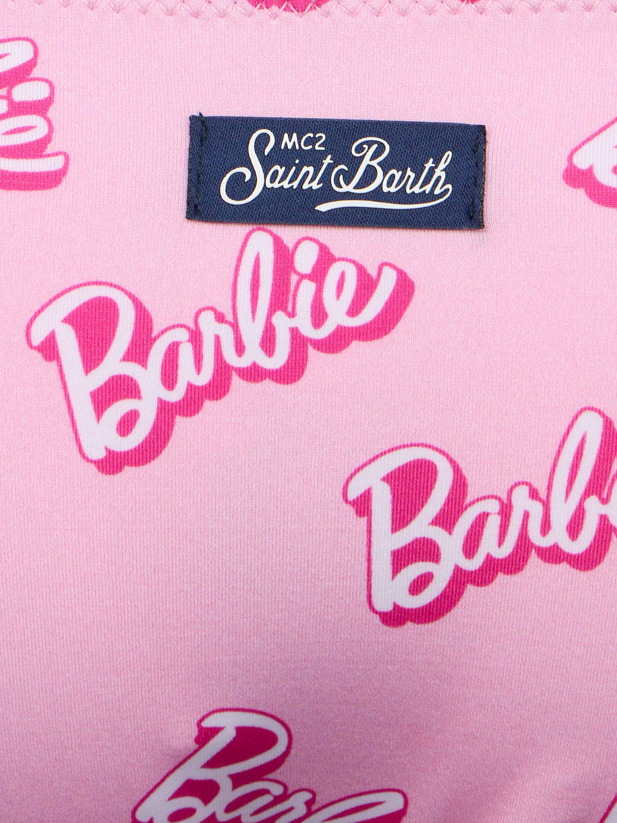 Bikini a bralette rosa da bambina Jaiden con stampa logo Barbie| EDIZIONE SPECIALE BARBIE - Image 3