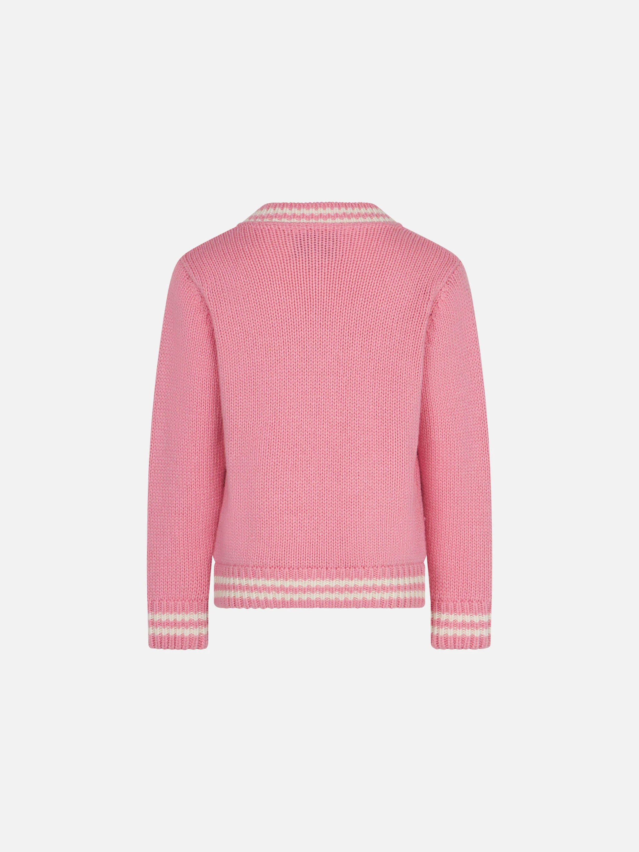 Cardigan college da bambina rosa - Image 2