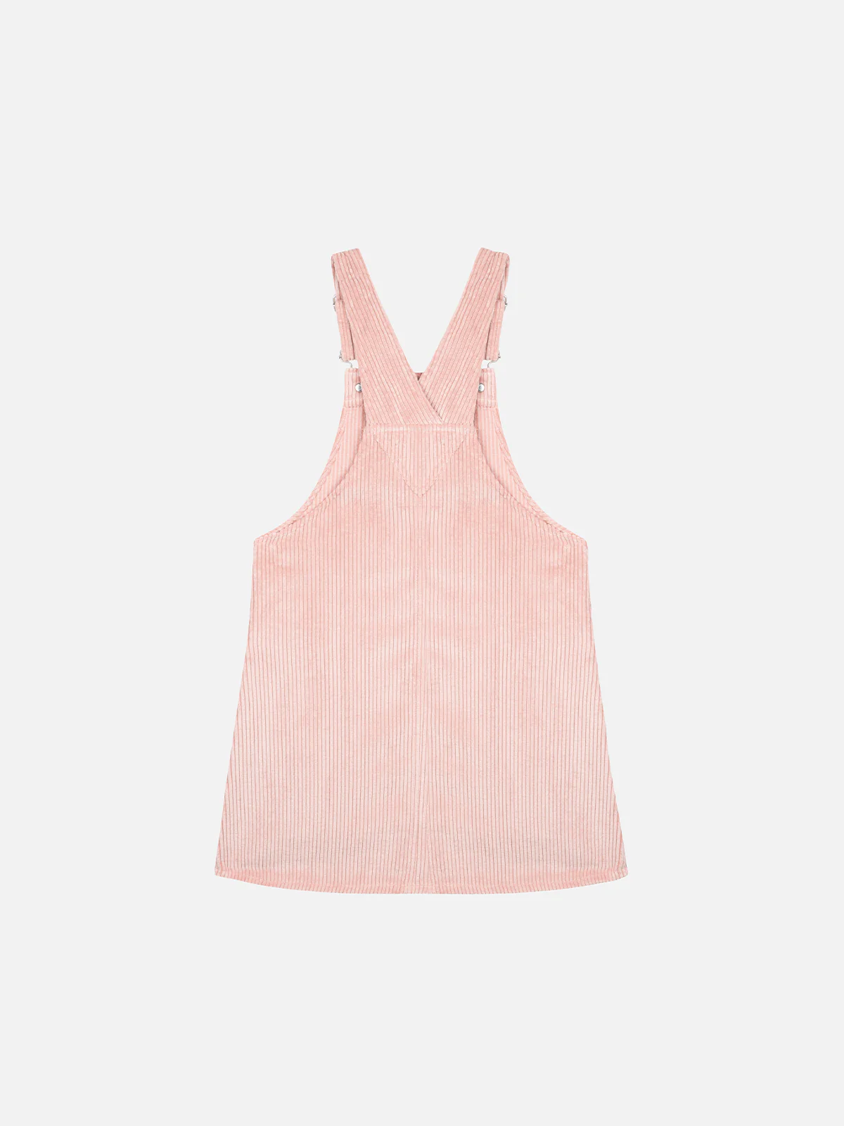 Tuta da bambina in velluto a coste rosa Tecla con pannello a fiori - Image 2