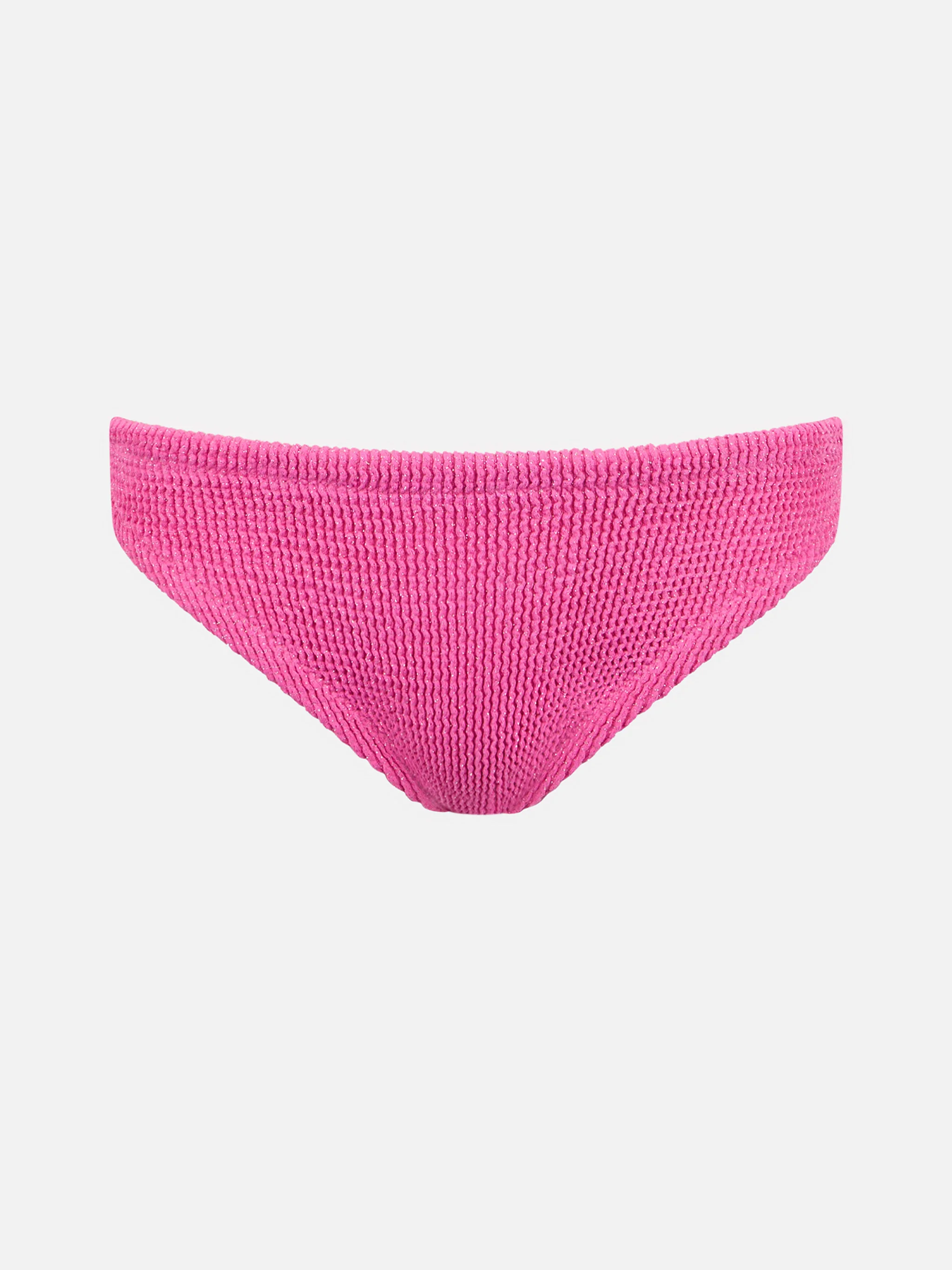 Slip da bagno da bambina rosa crinkle con fiocco - Image 2