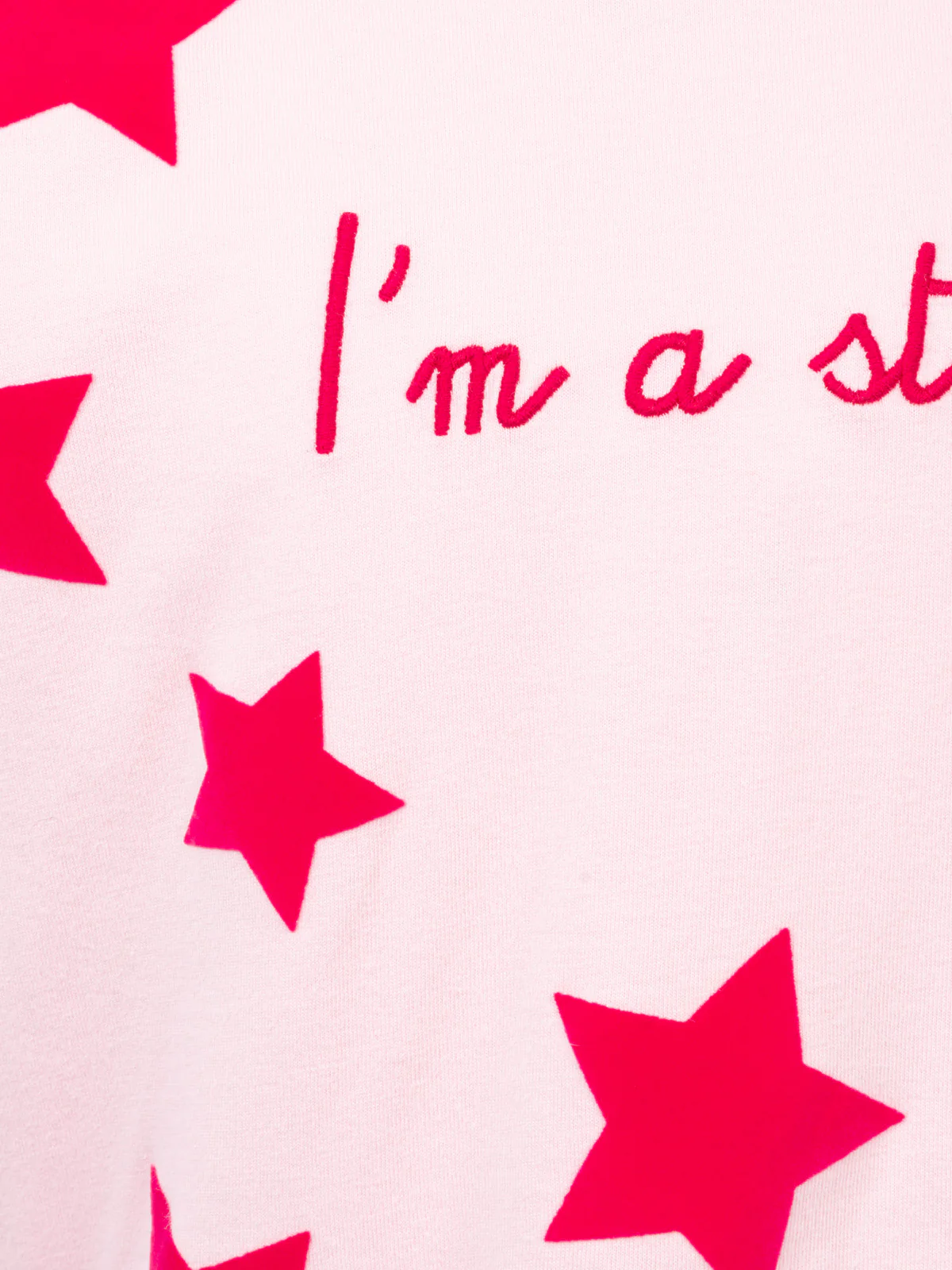 T-shirt Penny rosa  con ricamo I am a star - Image 3