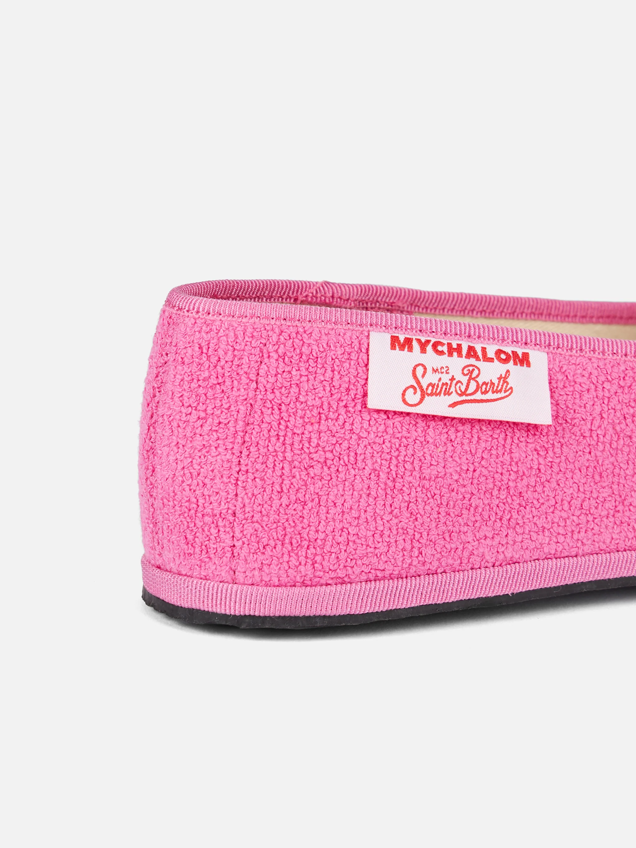 Mocassino pantofola da bambina in spugna rosa | MY CHALOM EDIZIONE SPECIALE - Image 3