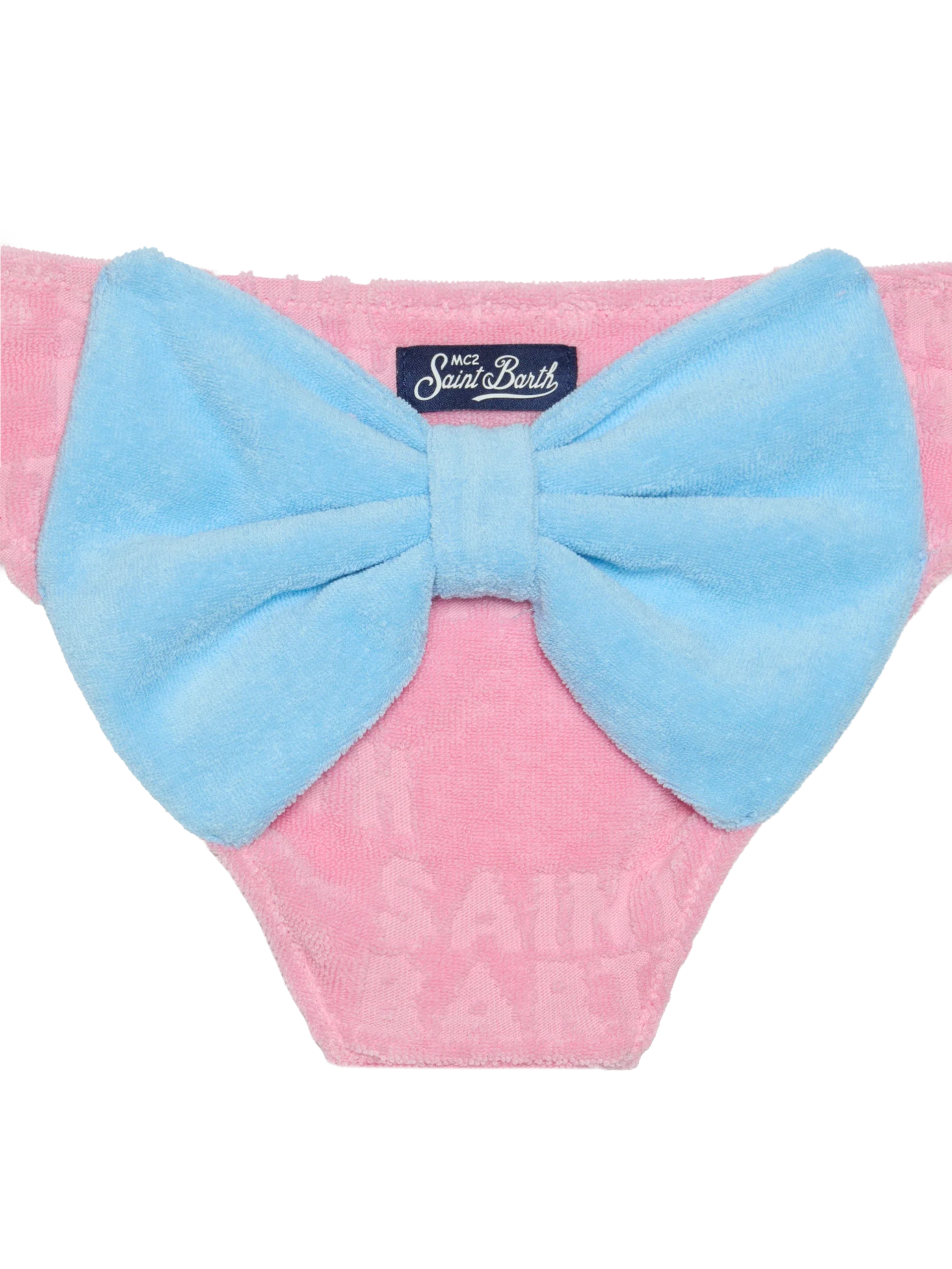 Slip da bagno da bambina in spugna rosa - Image 3