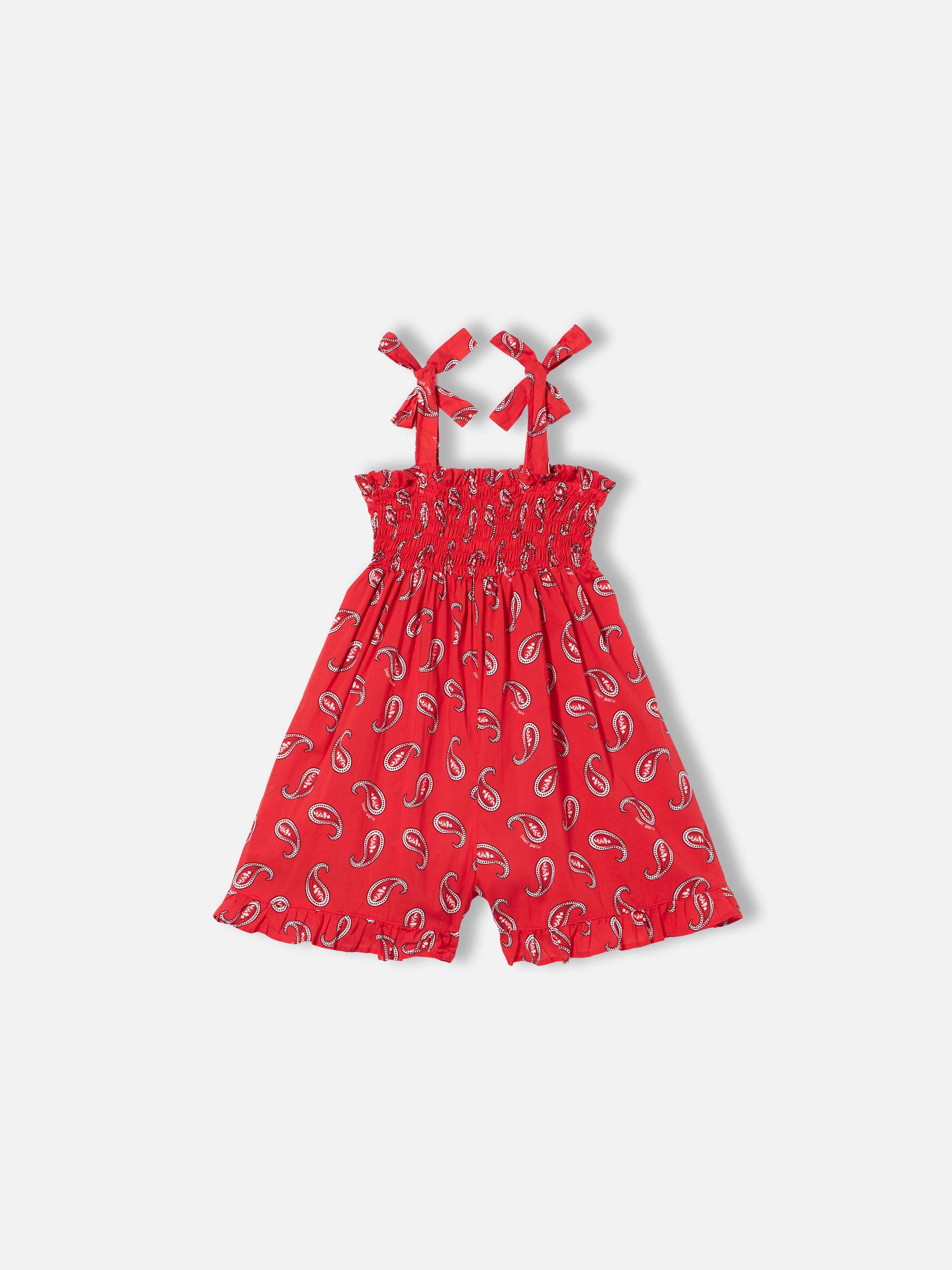 Tutina da bambina con stampa paisley - Image 3