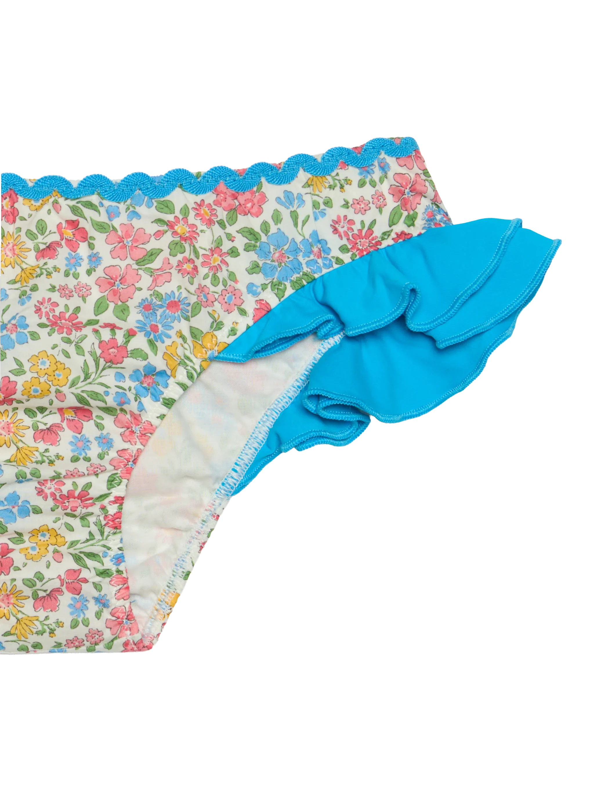 Slip da bagno da bambina con volant stampa fiori | EDIZIONE SPECIALE LIBERTY - Image 3