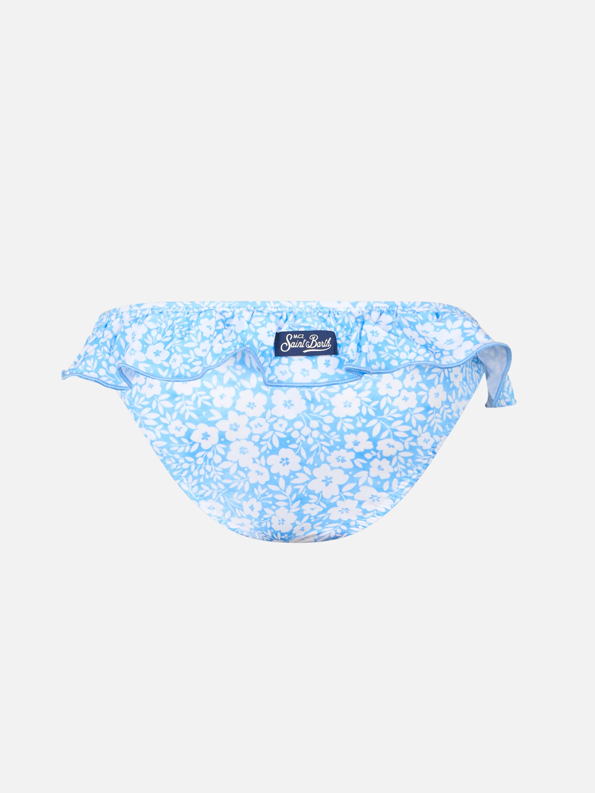 Slip da bagno con volant da bambina Melly con stampa floreale - Image 2